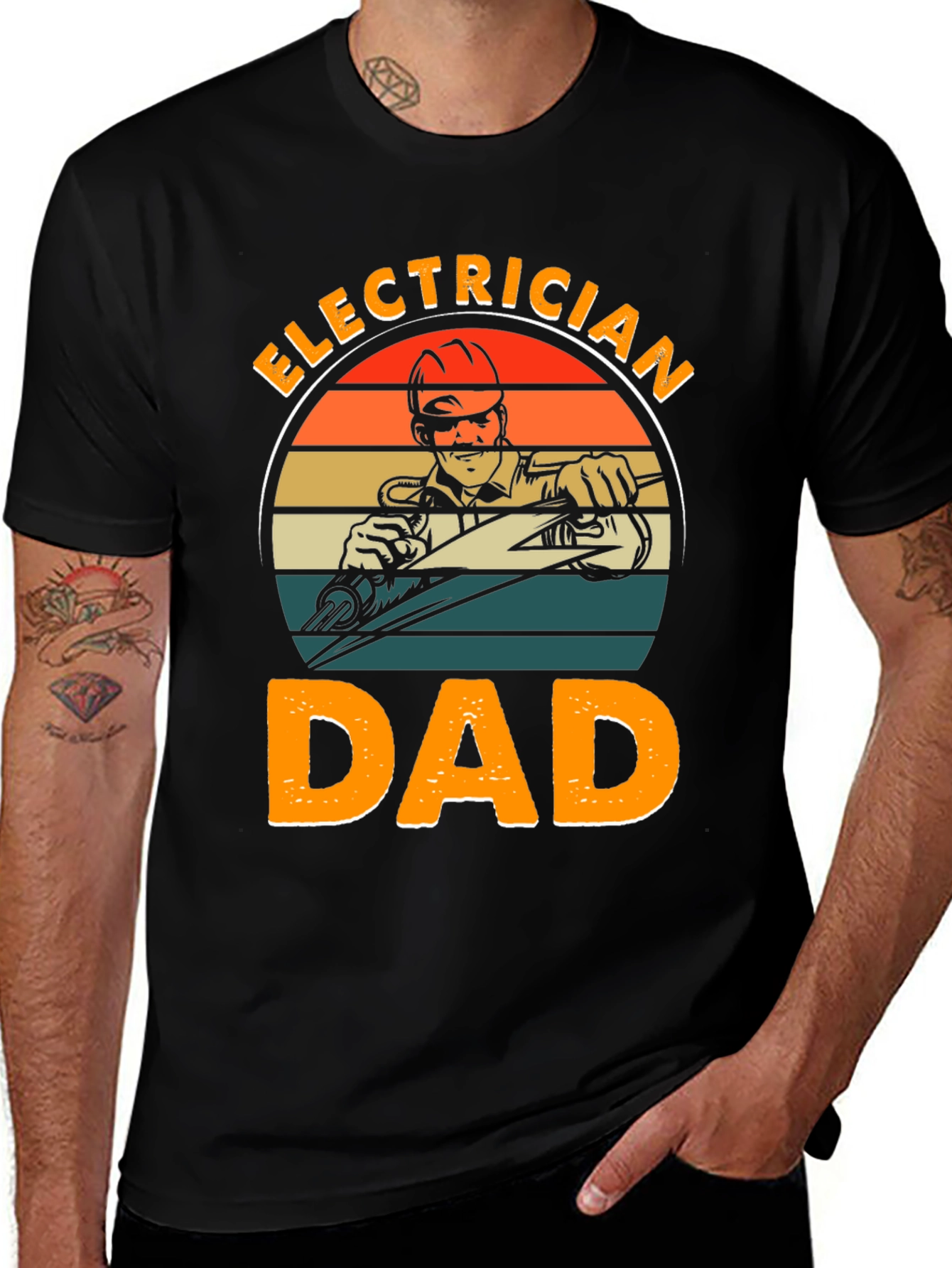 Variant 29 of Electrician Dad Graphic T-Shirt