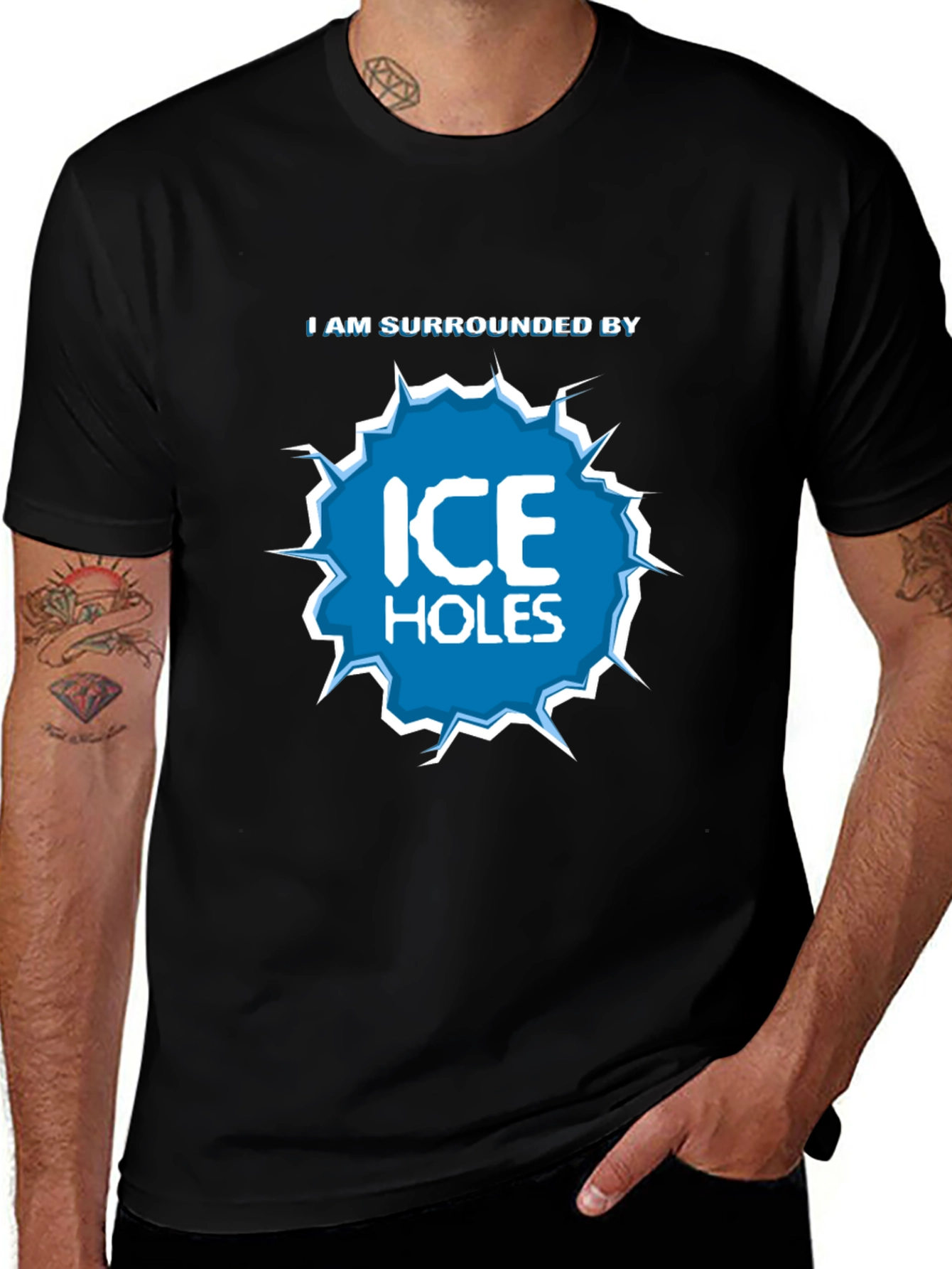 Variant 17 of I Am Surrounded by Ice Holes Graphic T-Shirt