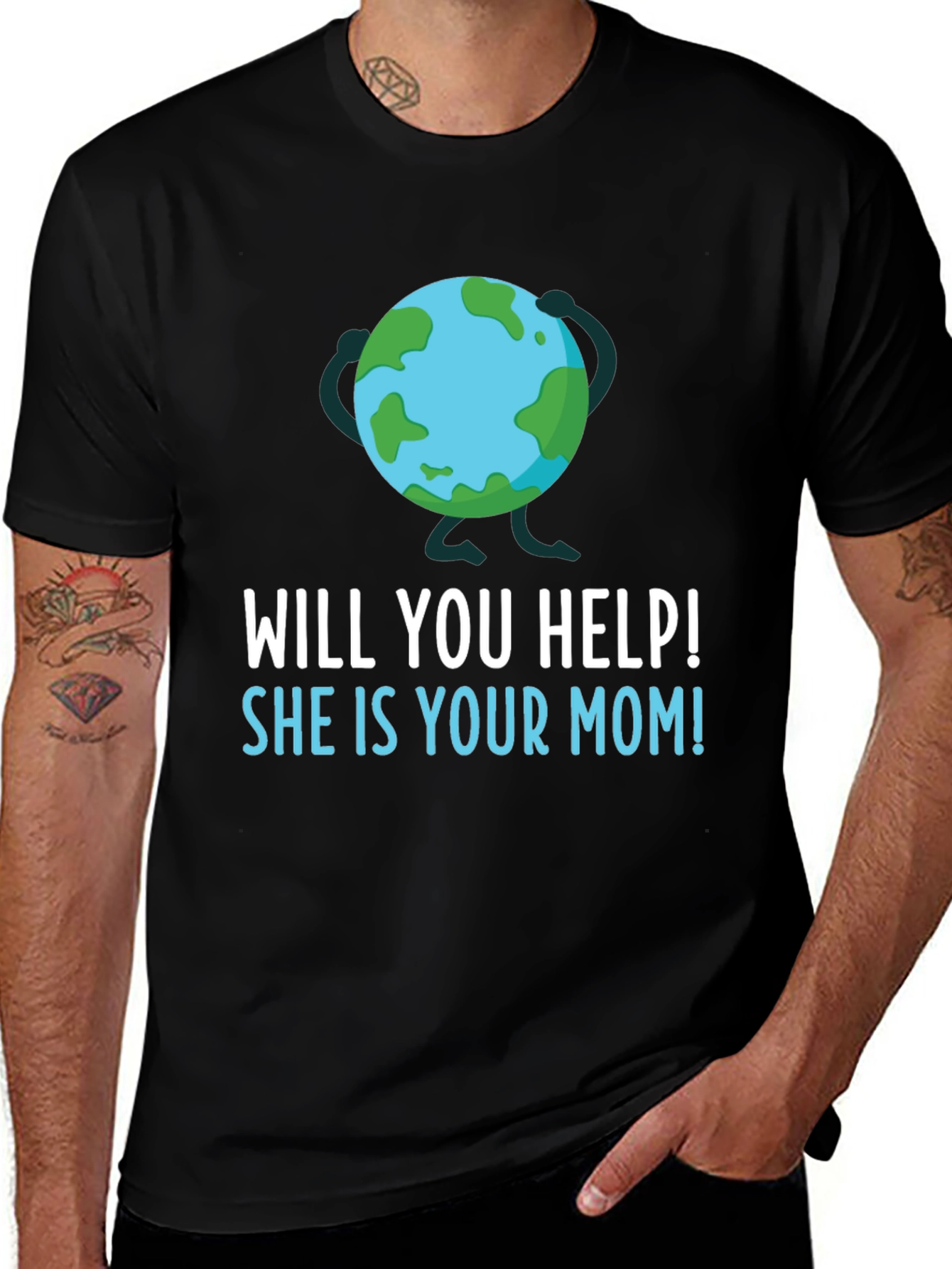 Variant 15 of Earth Day "Will You Help" Graphic T-Shirt