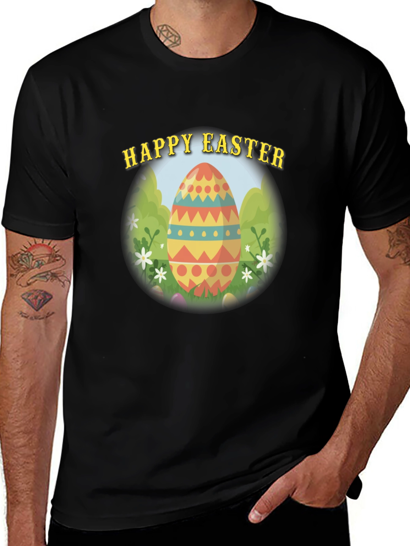 Happy Easter Egg Graphic T-Shirt