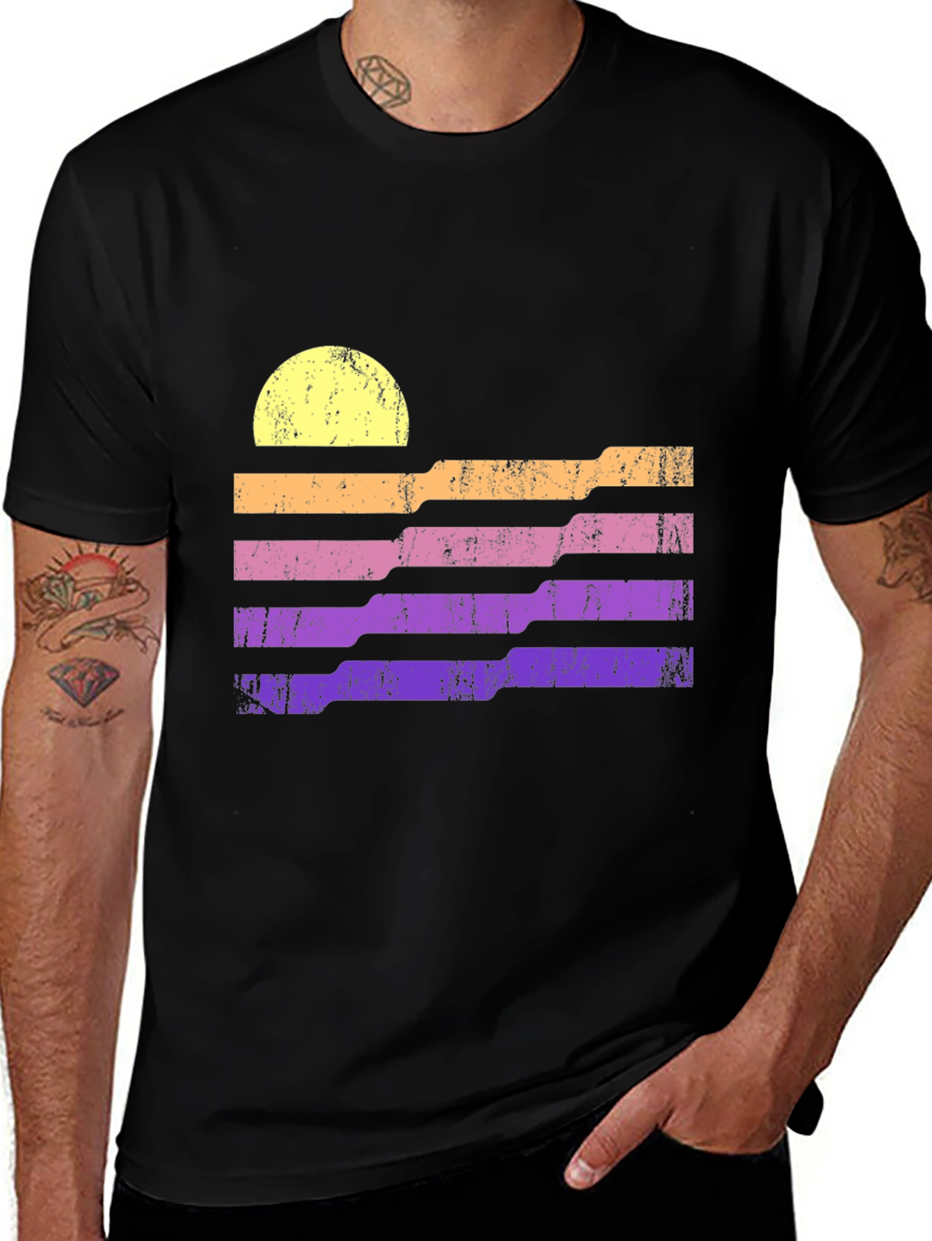 Variant 8 of Retro Sunset Graphic Tee - Stylish & Unique