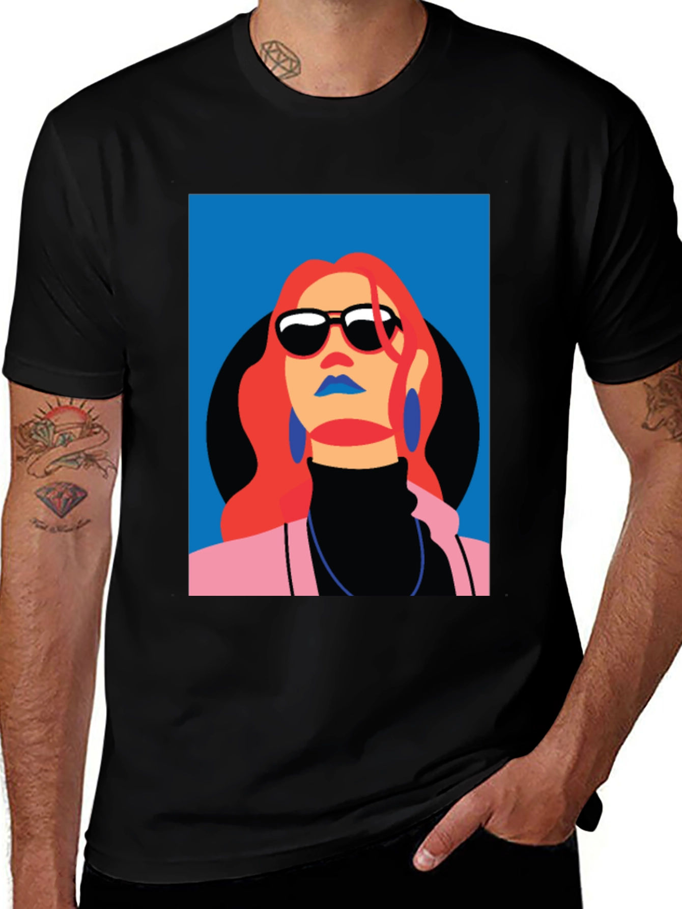 Variant 29 of Pop Art Woman Graphic Tee - Retro Style Shirt