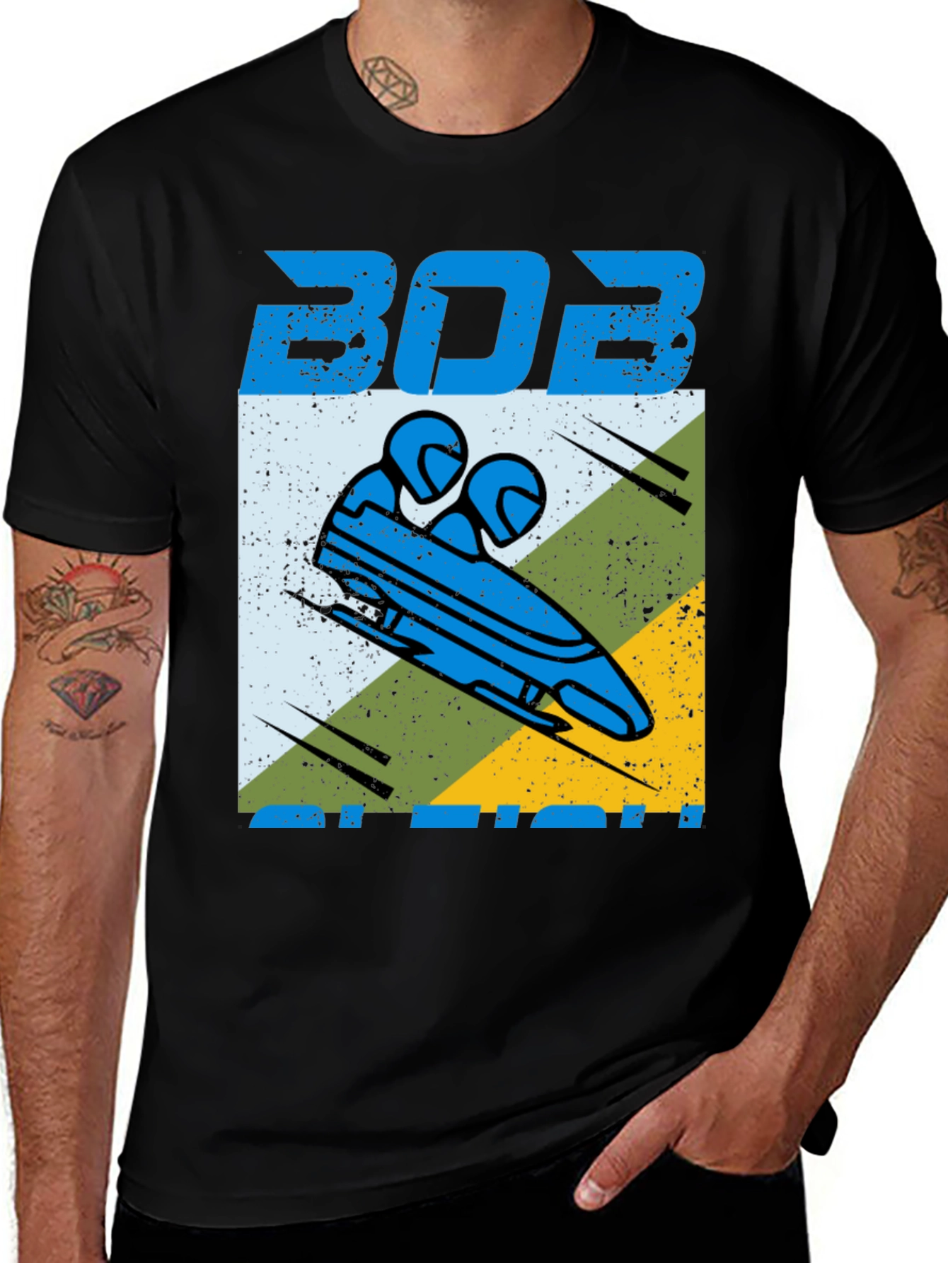 Bobsled Graphic Tee - Winter Sports T-Shirt