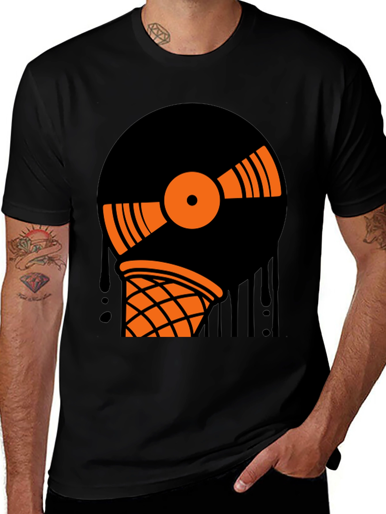 Variant 28 of Vinyl Record Ice Cream T-Shirt