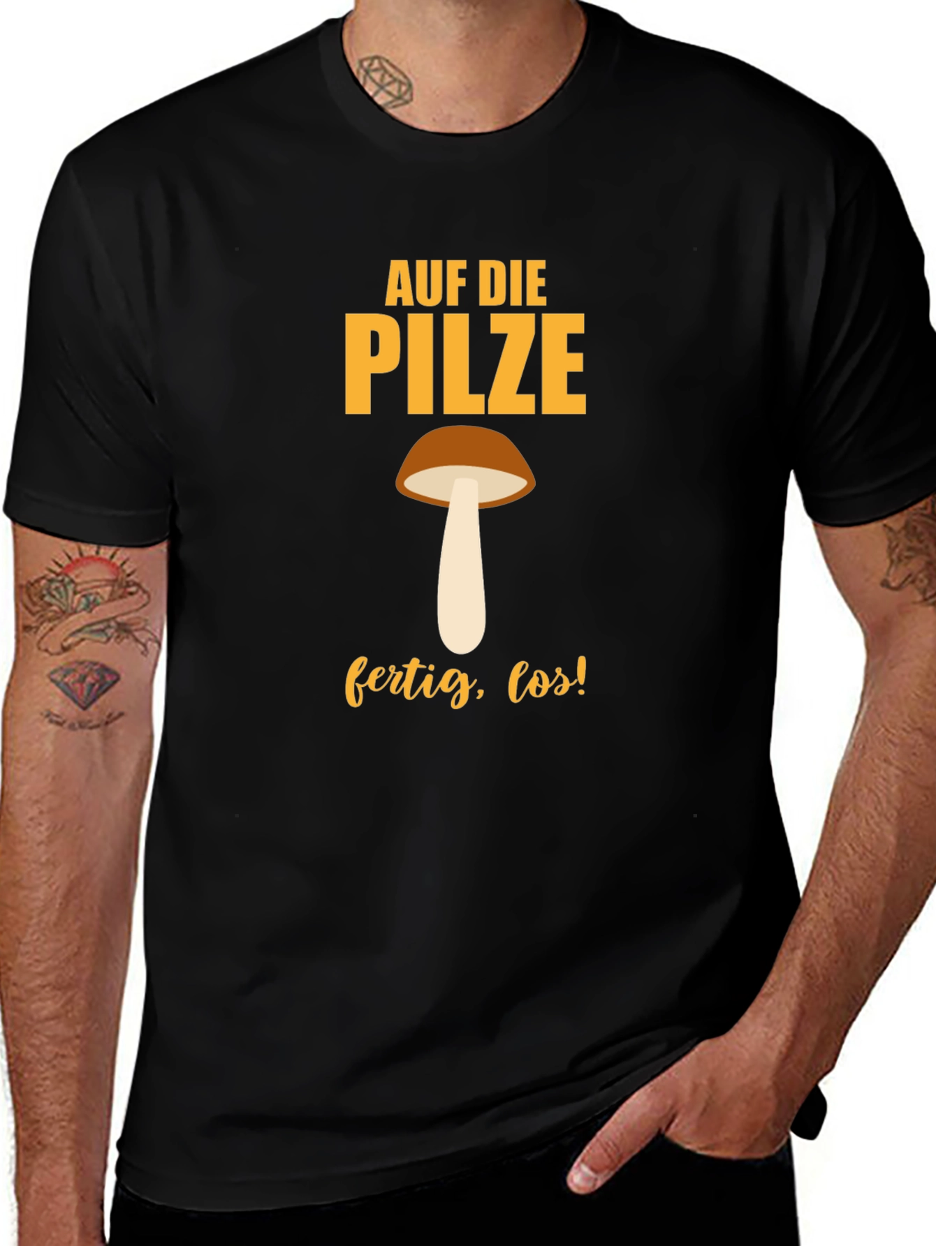 Variant 20 of Mushroom Hunting T-Shirt - Auf Die Pilze