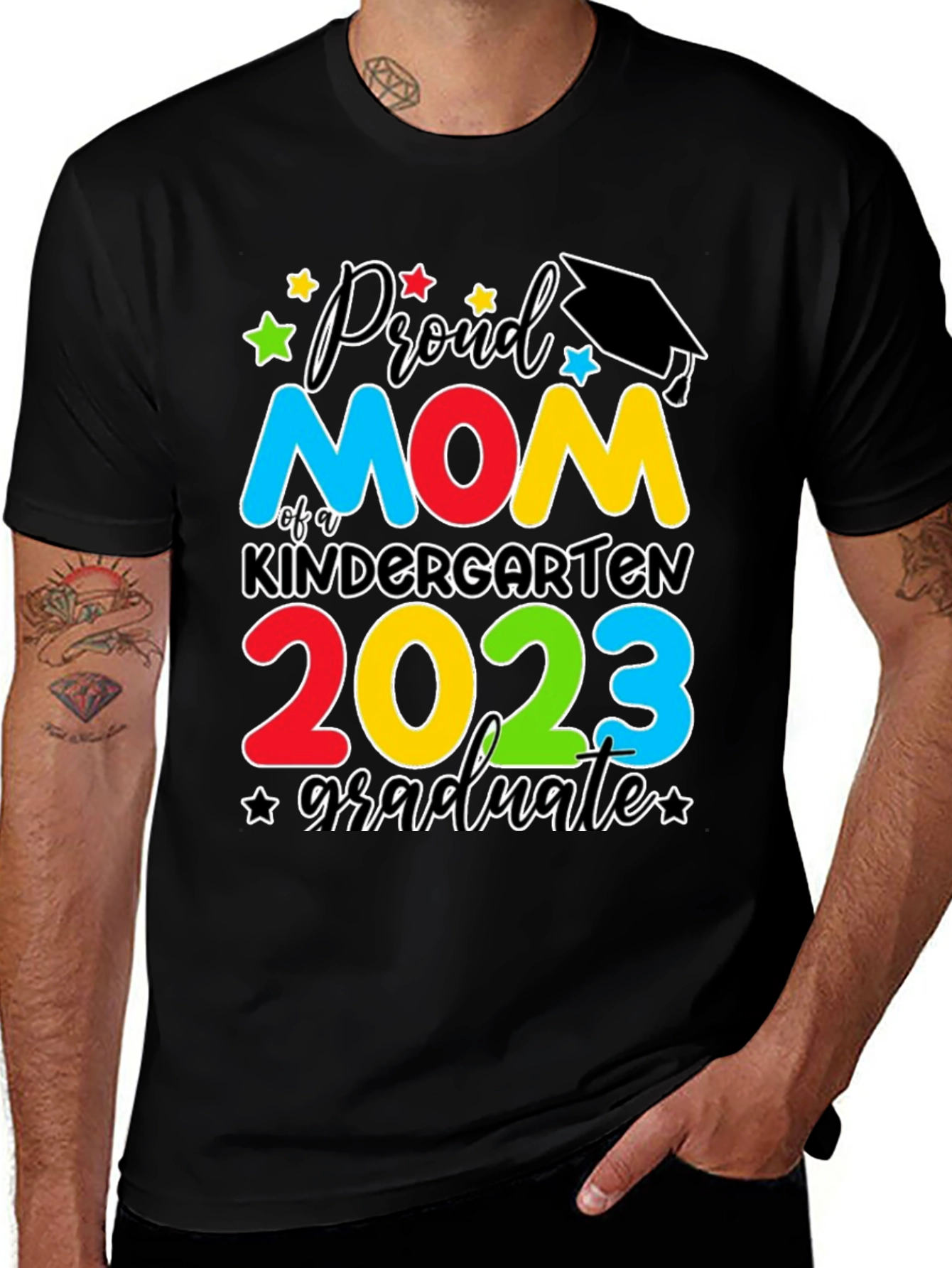 Variant 13 of Proud Mom Kindergarten Graduate 2023 T-Shirt