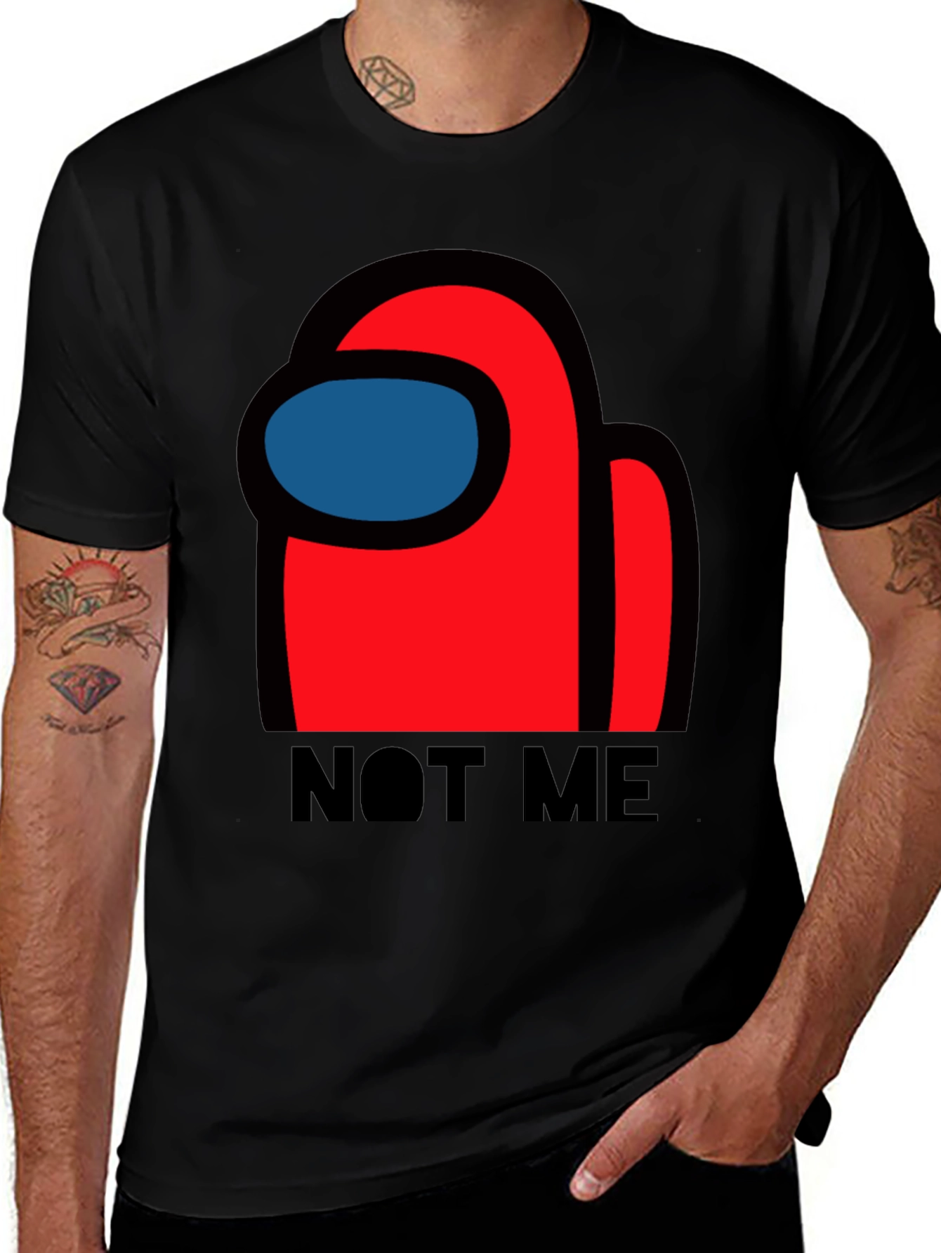 Among Us 'Not Me' Graphic T-Shirt - Crewmate Imposter Style