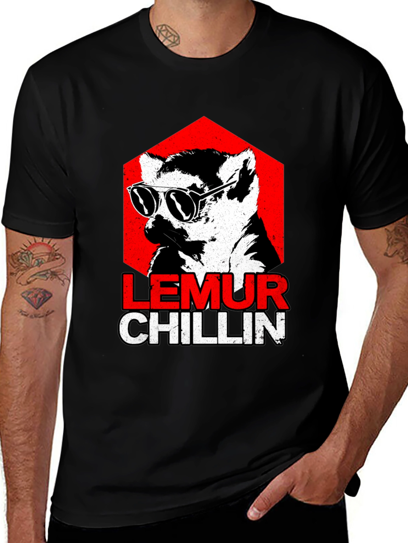 Variant 12 of Lemur Chillin' Graphic Tee