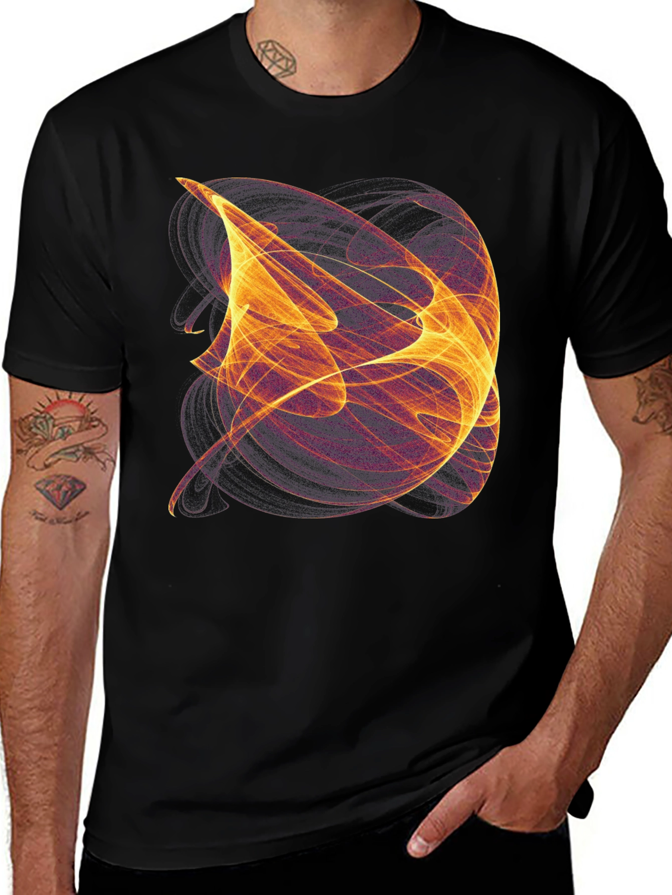 Variant 10 of Abstract Energy Graphic T-Shirt
