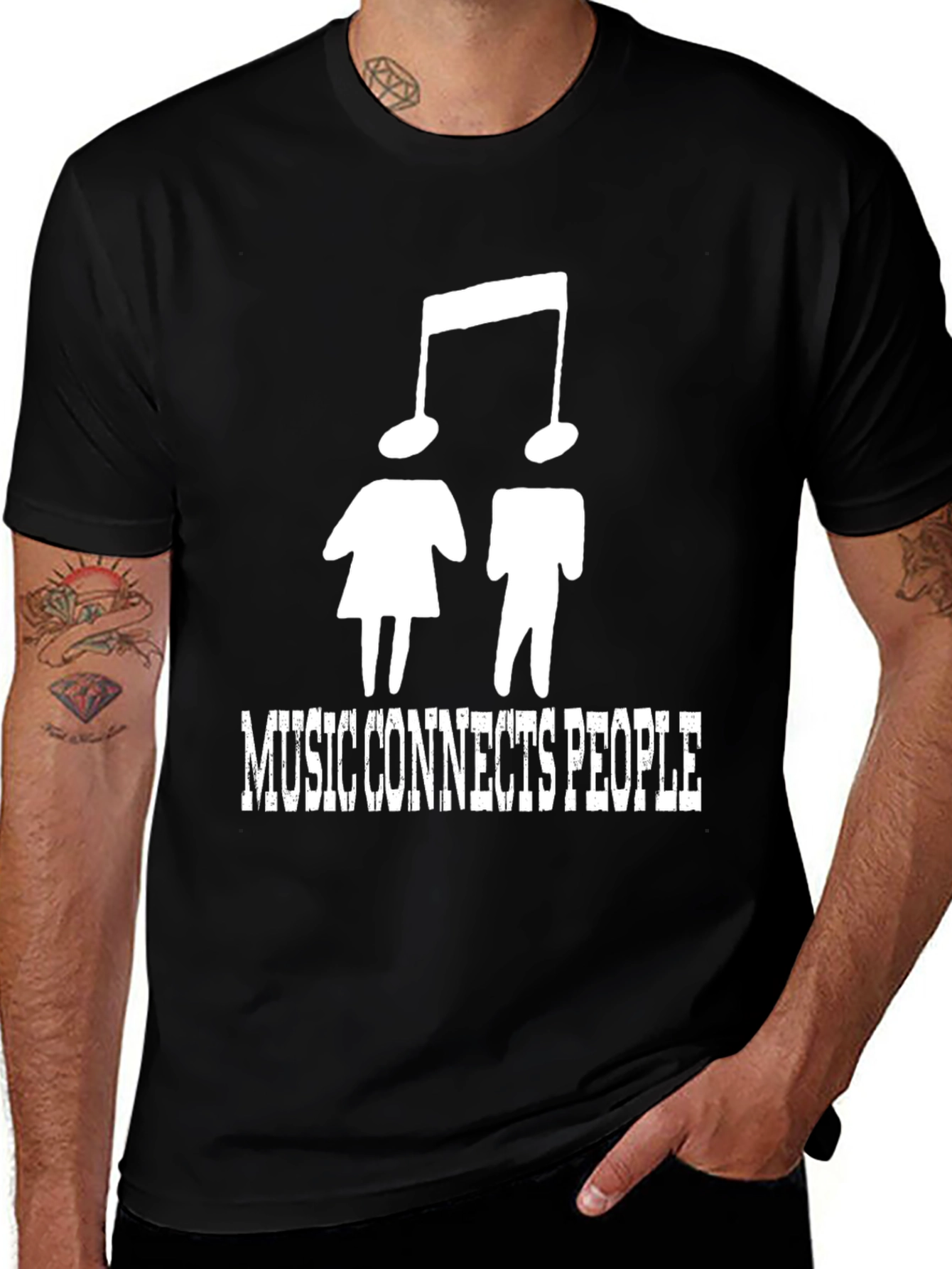 Variant 15 of Music Connects People Graphic T-Shirt
