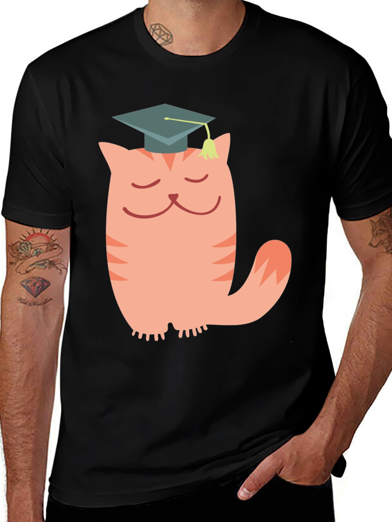 Variant 4 of Graduation Cat Graphic Tee