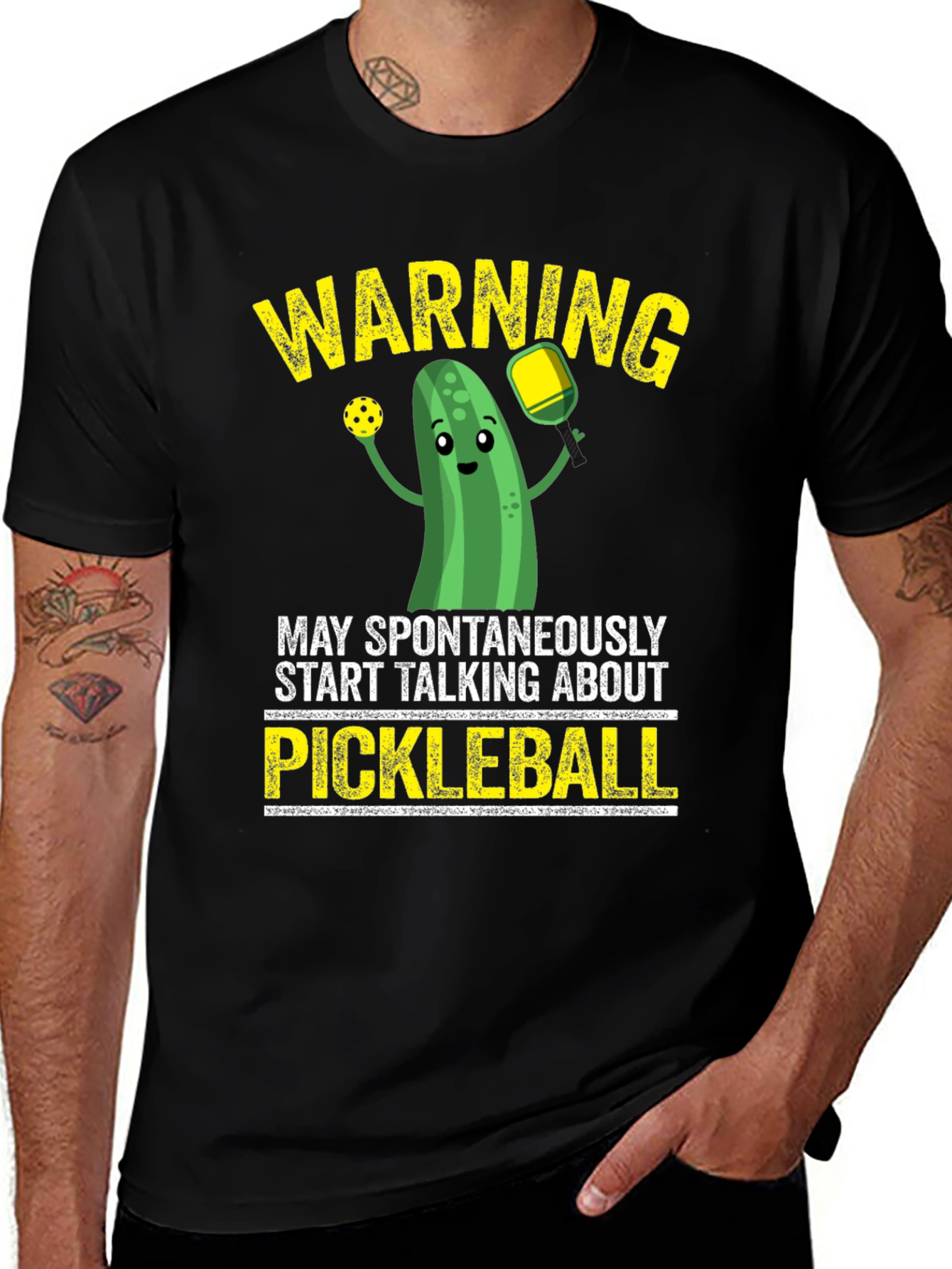 Variant 30 of Pickleball Warning Graphic T-Shirt