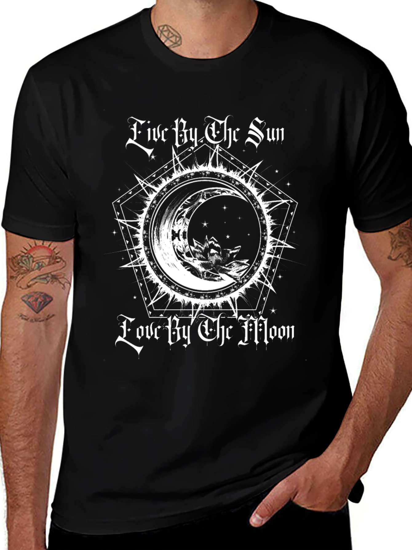 Sun and Moon Graphic T-Shirt