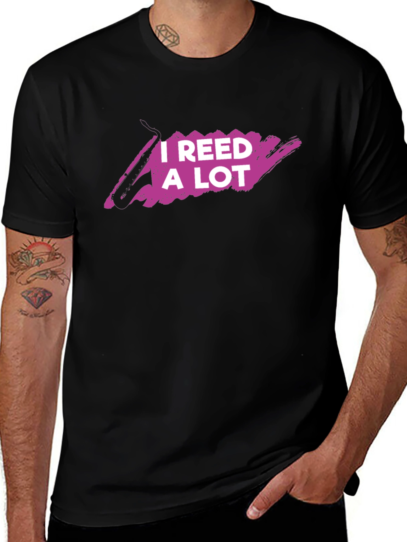 Variant 25 of I Reed A Lot T-Shirt - Musician Pun Tee