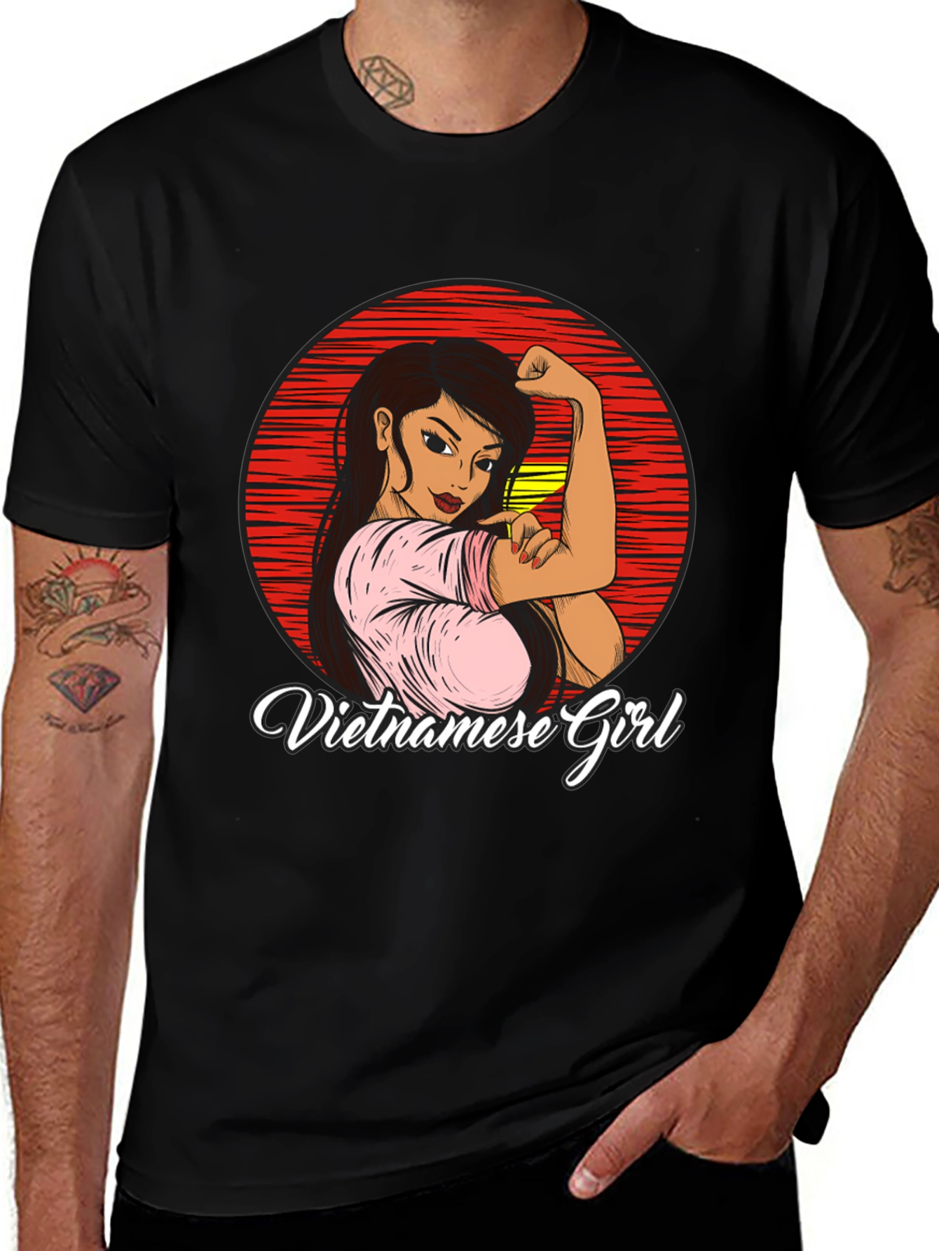 Variant 3 of Vietnamese Girl T-Shirt - Empowered Woman Design