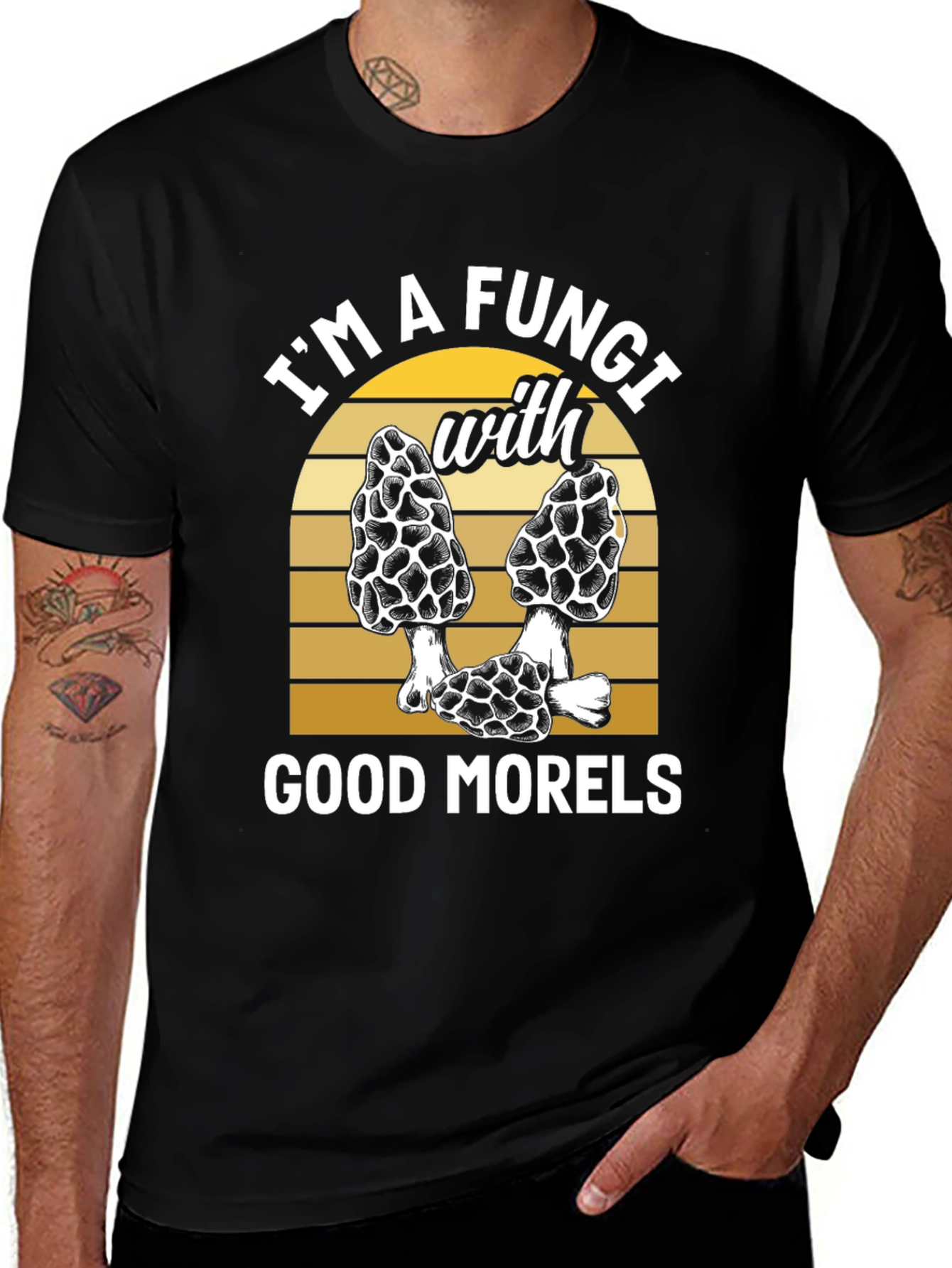 Variant 3 of Fungi with Good Morels T-Shirt - Mushroom Lover