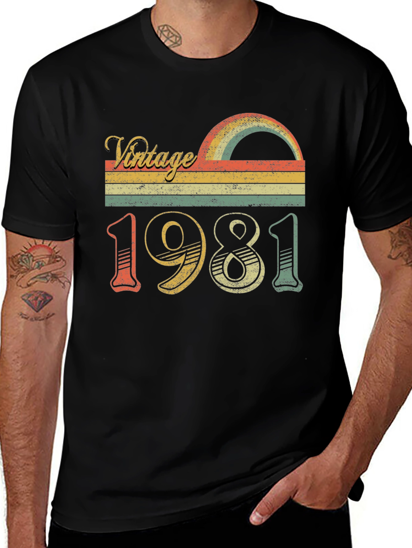 Variant 11 of Vintage 1981 T-Shirt Retro Birthday Gift