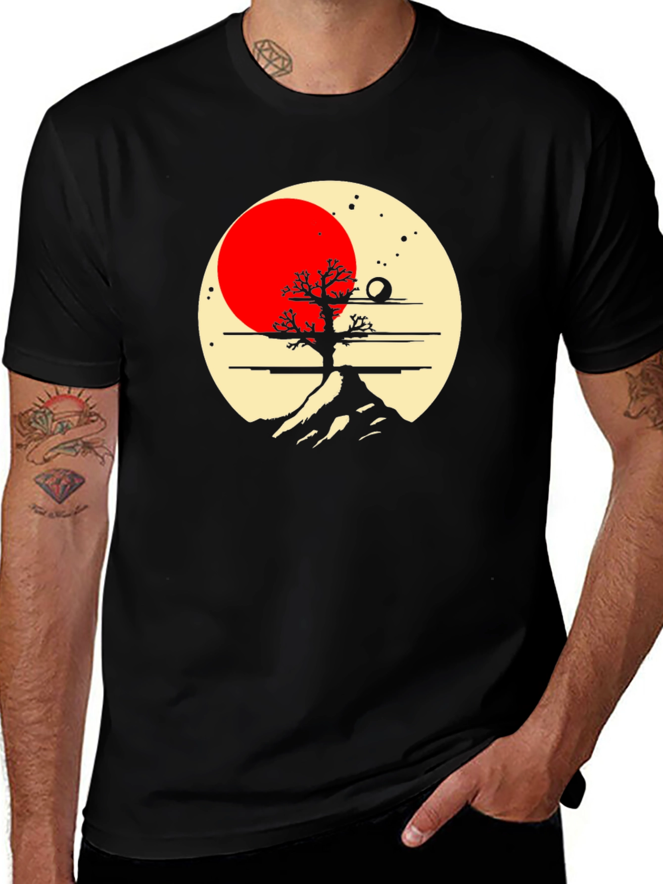 Variant 12 of Zen Tree Sunset T-Shirt