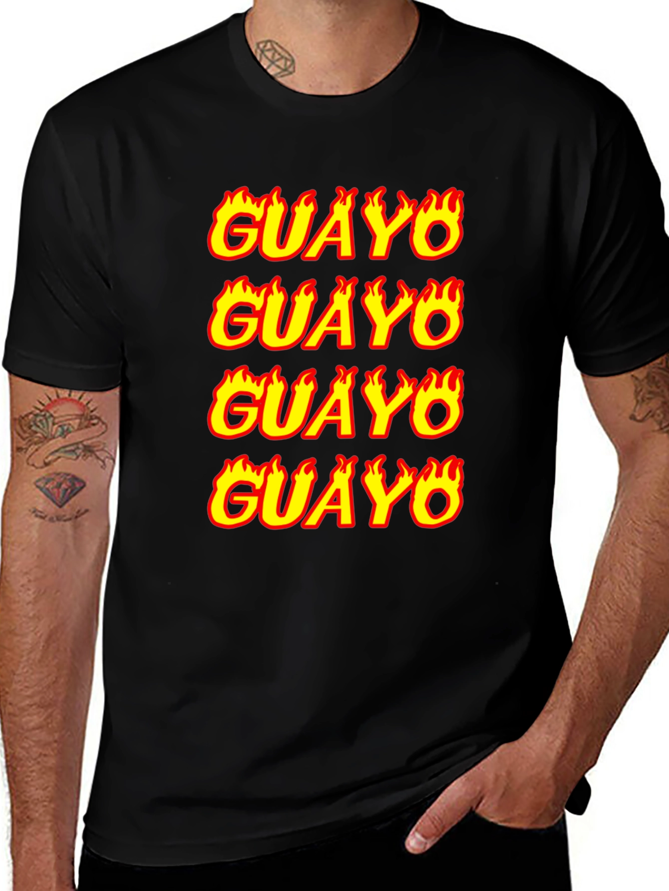 Variant 19 of GUAYO Flame Graphic T-Shirt - Bold Streetwear