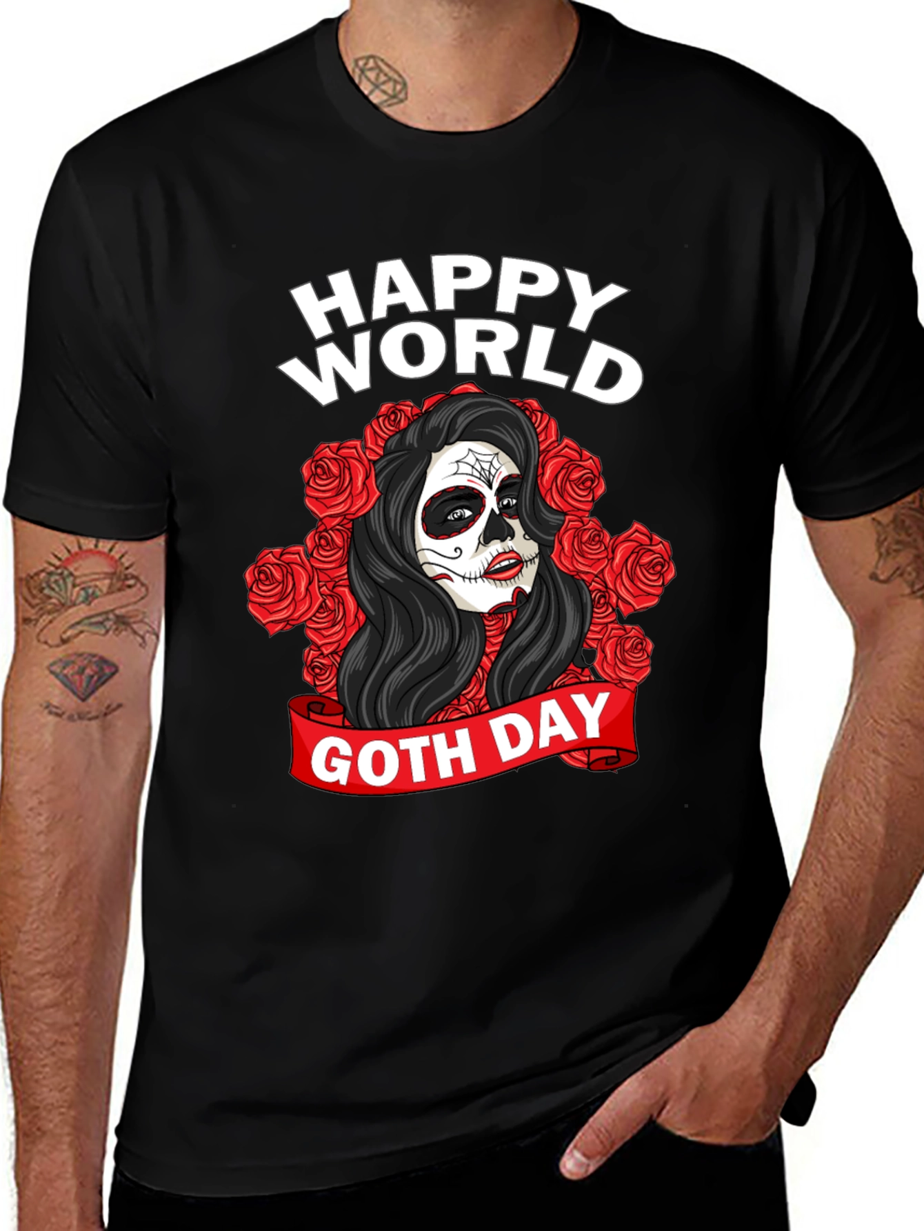 Variant 7 of Happy World Goth Day T-Shirt