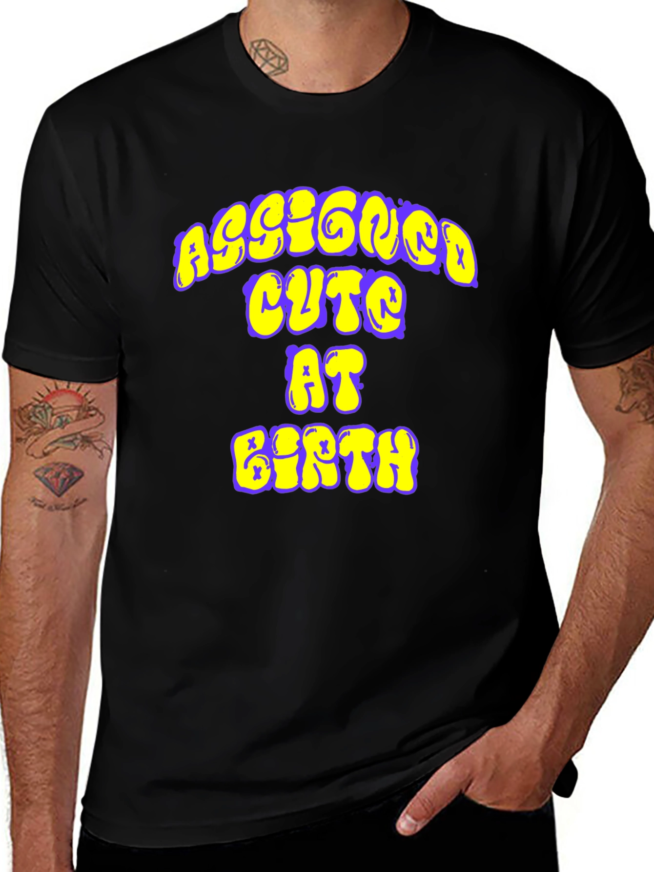 Variant 8 of Assigned Cute at Birth Graphic Tee