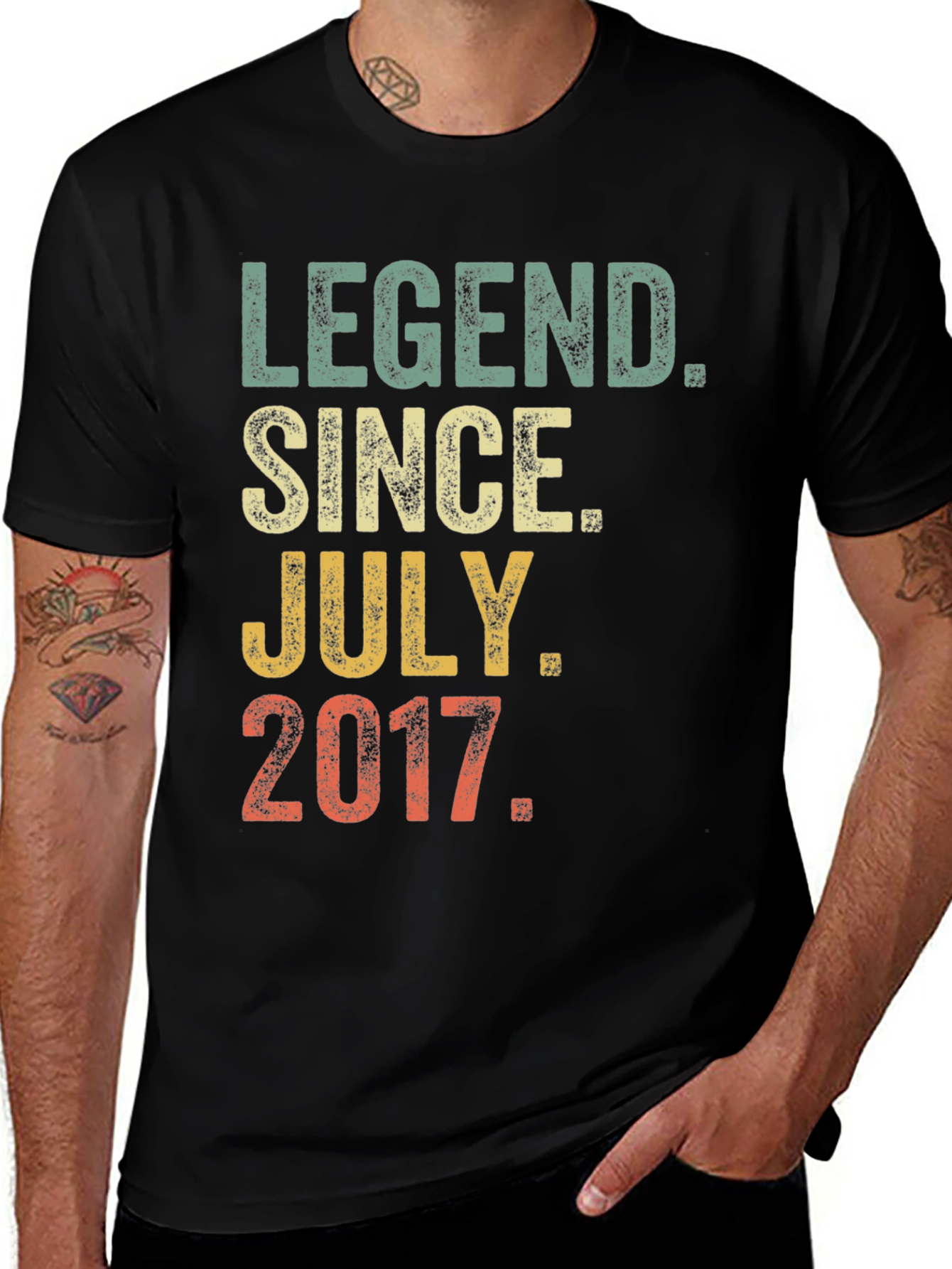 Variant 7 of Legend Since July 2017 Graphic T-Shirt