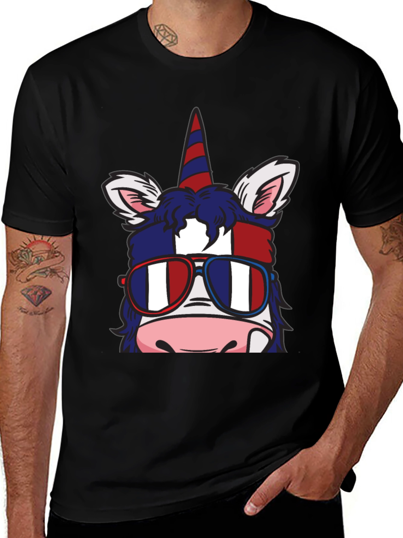 Variant 21 of Unicorn Sunglasses Graphic Tee