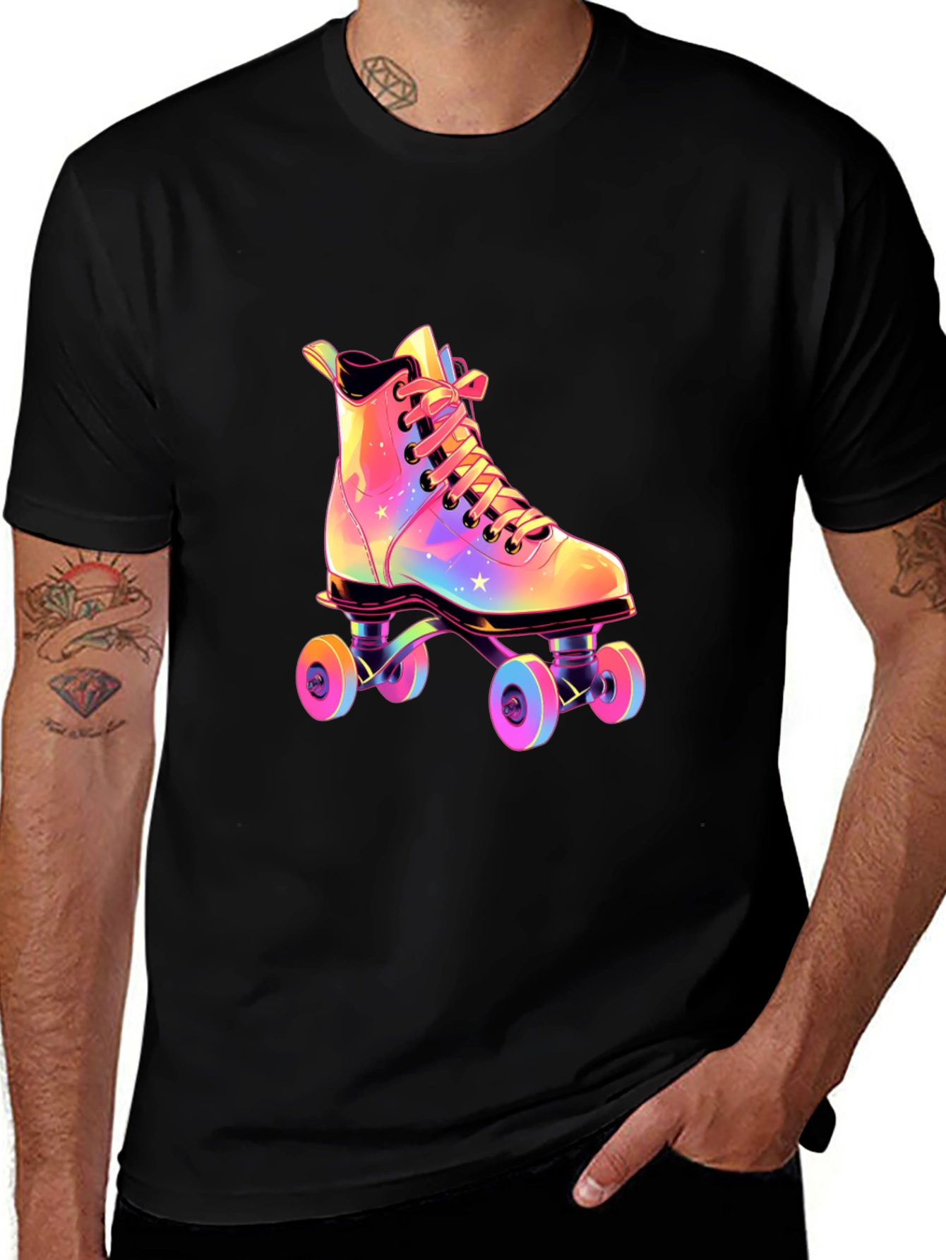 Variant 25 of Retro Roller Skate T-Shirt