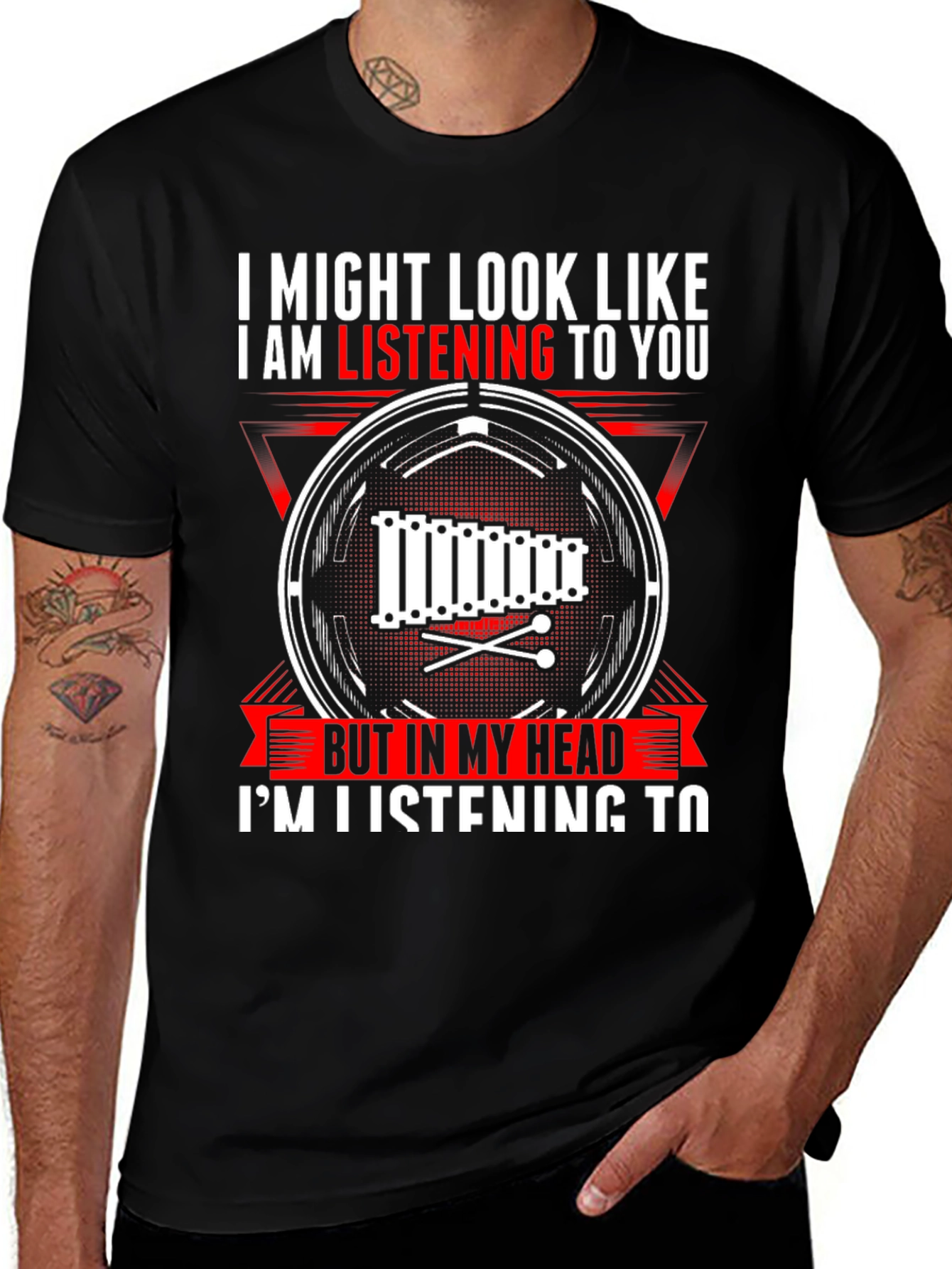 Variant 9 of Listening To Music T-Shirt