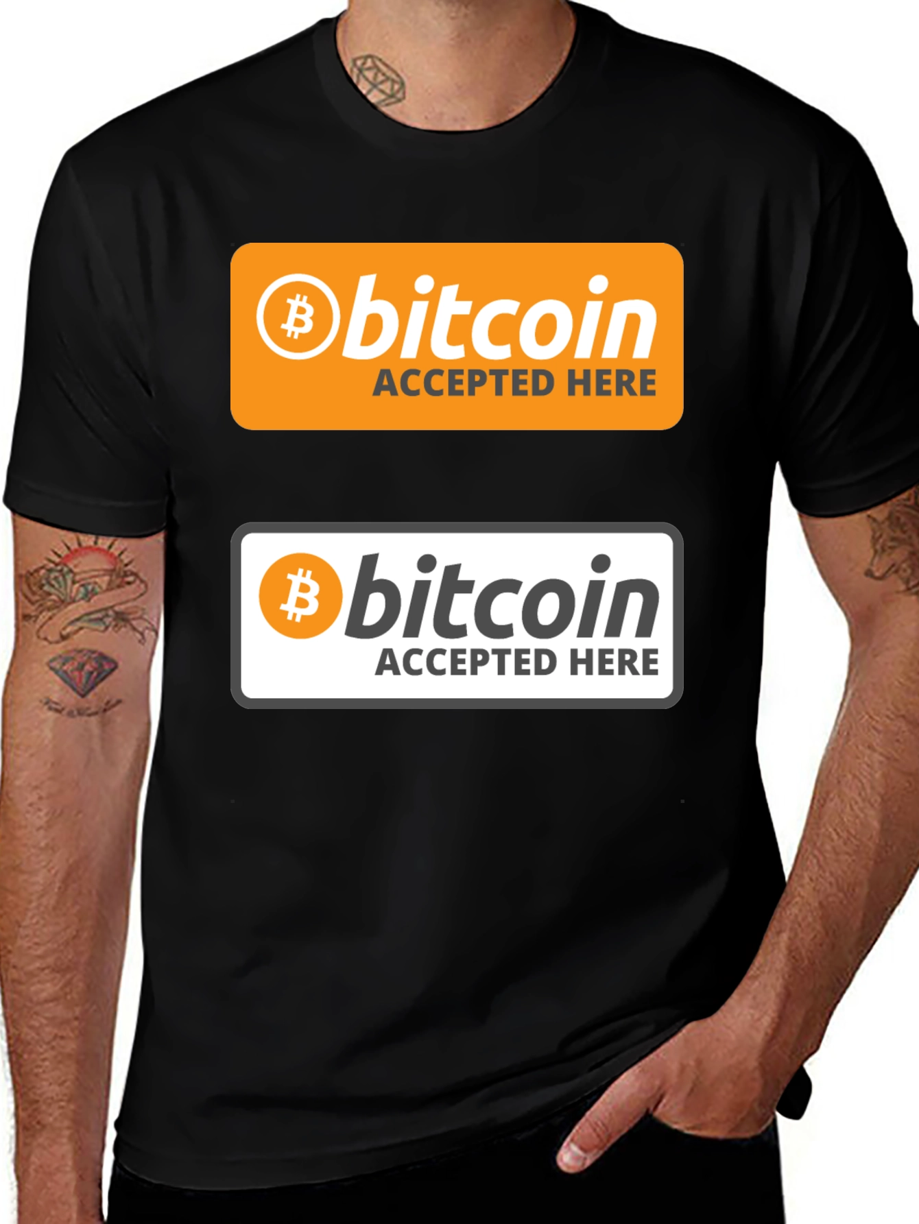 Bitcoin Accepted Here Graphic T-Shirt