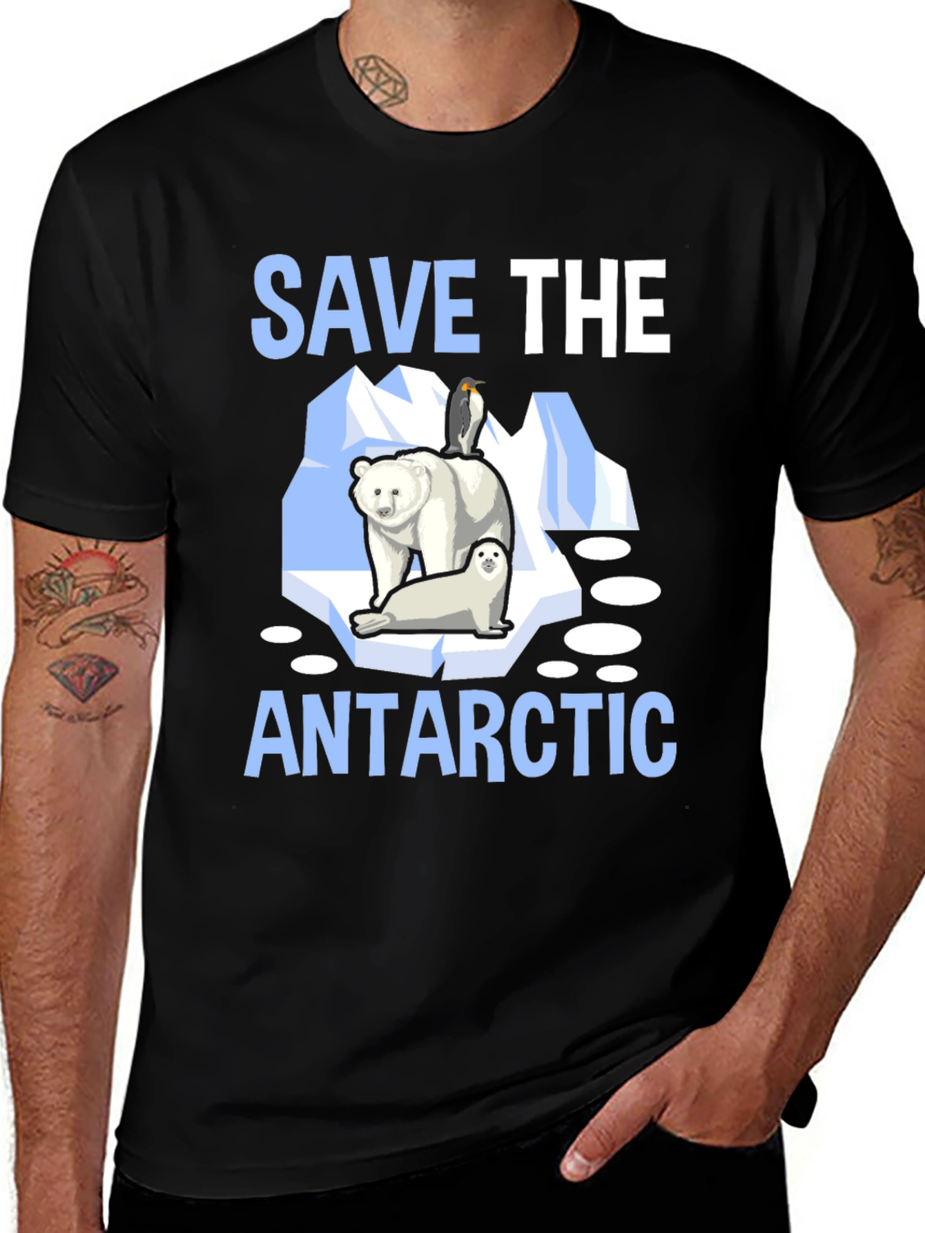 Save the Antarctic Graphic T-Shirt