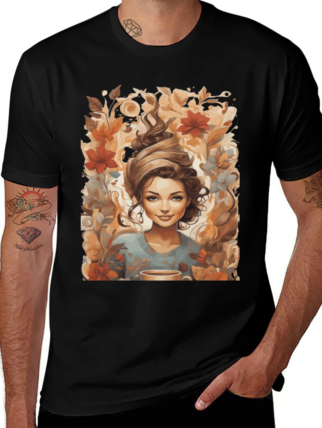 Variant 10 of Whimsical Woman Graphic Tee