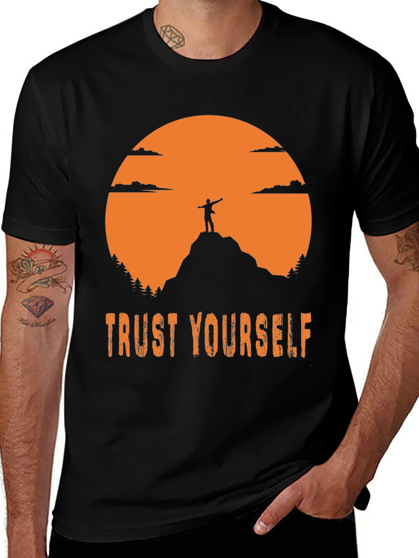 Variant 16 of Trust Yourself Graphic Tee - Mountain Adventure