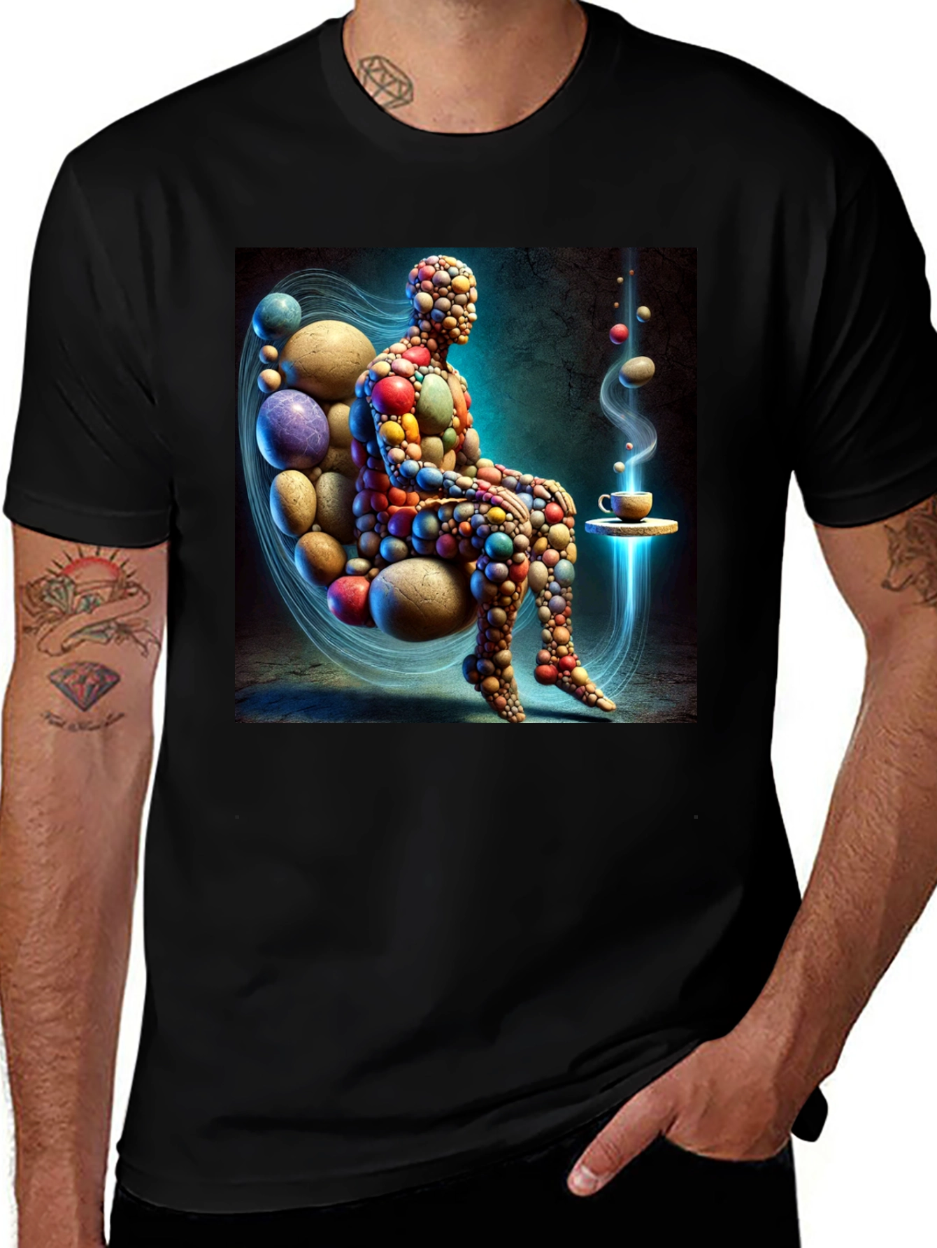Variant 28 of Abstract Art T-Shirt - Unique Design