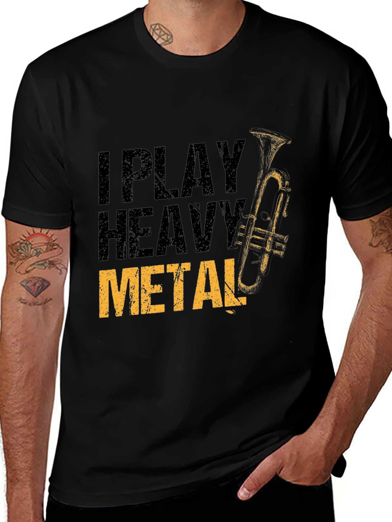 I Play Heavy Metal Trumpet Player T-Shirt