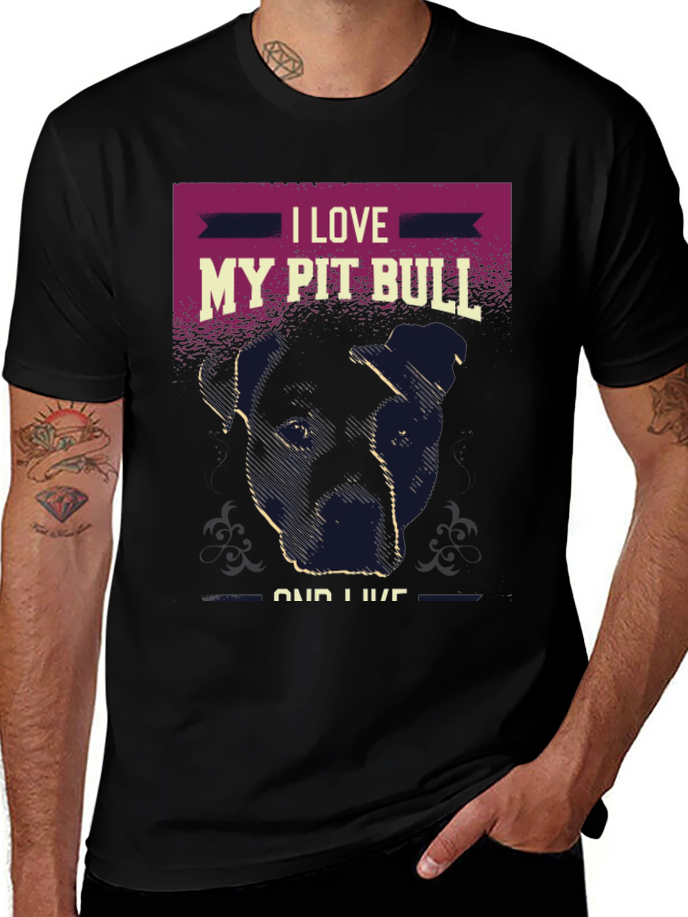 I Love My Pit Bull T-Shirt, Dog Lover Tee