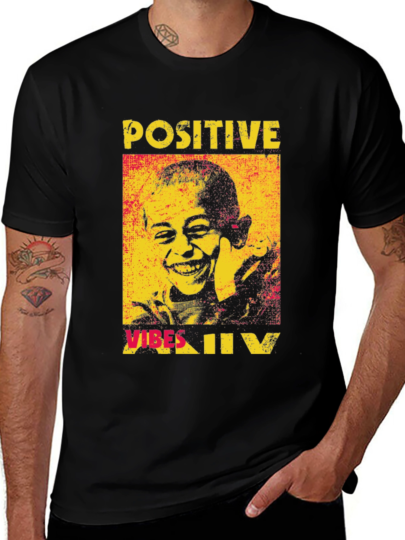 Variant 8 of Positive Vibes Graphic T-Shirt