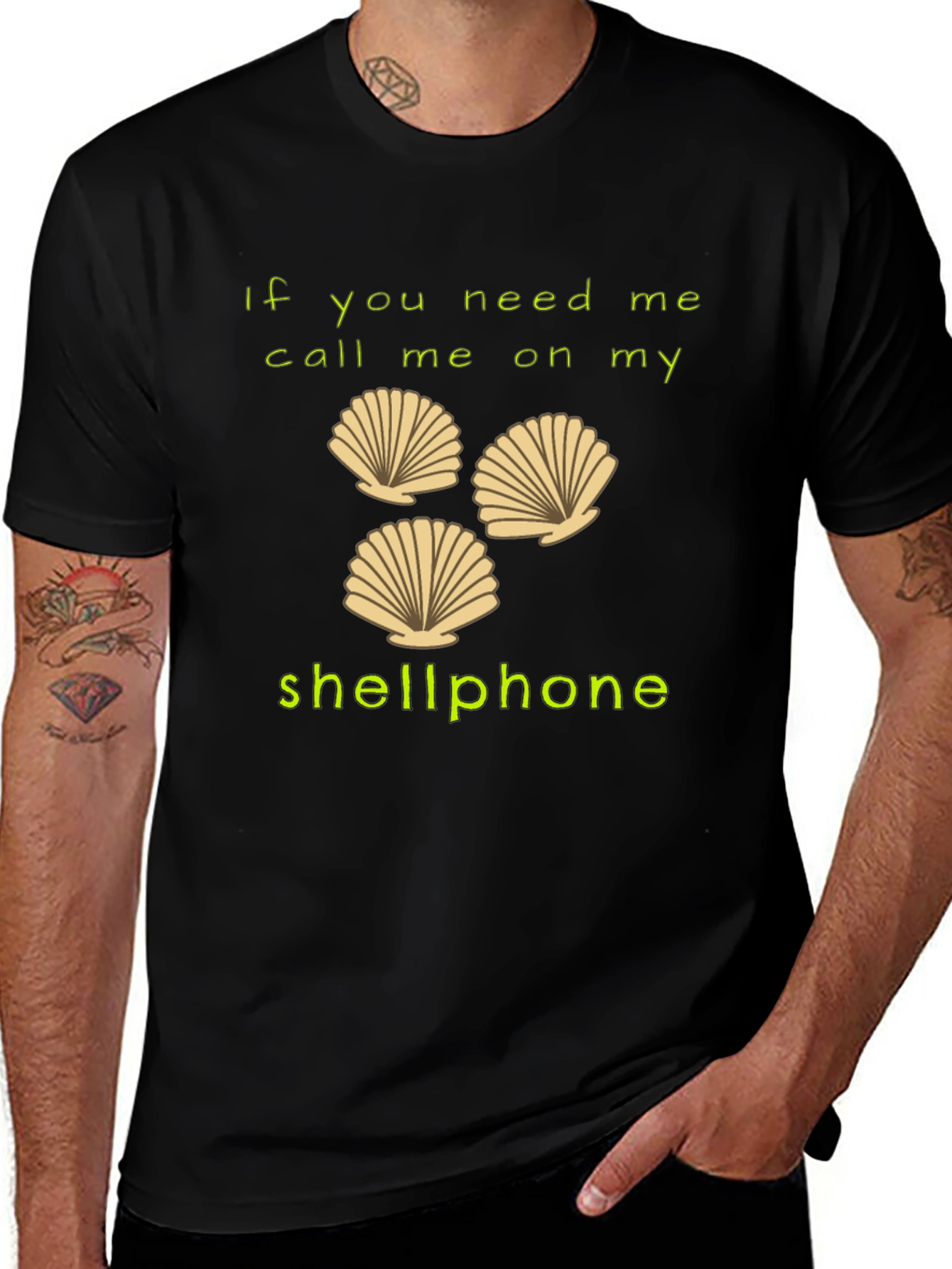 Variant 10 of Shellphone T-Shirt - Funny Beach Humor Tee