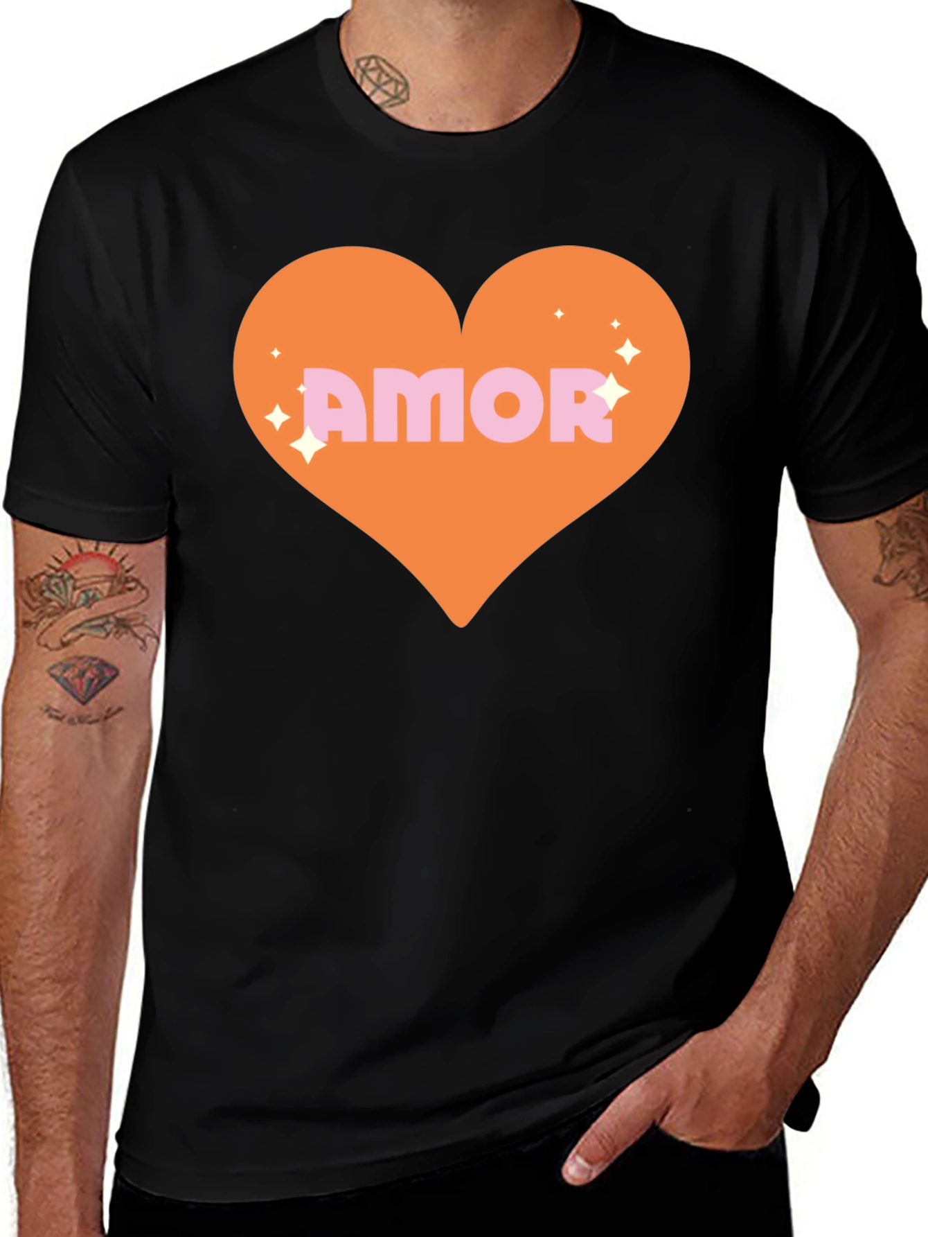 Amor Heart Graphic Tee - Trendy Love Shirt