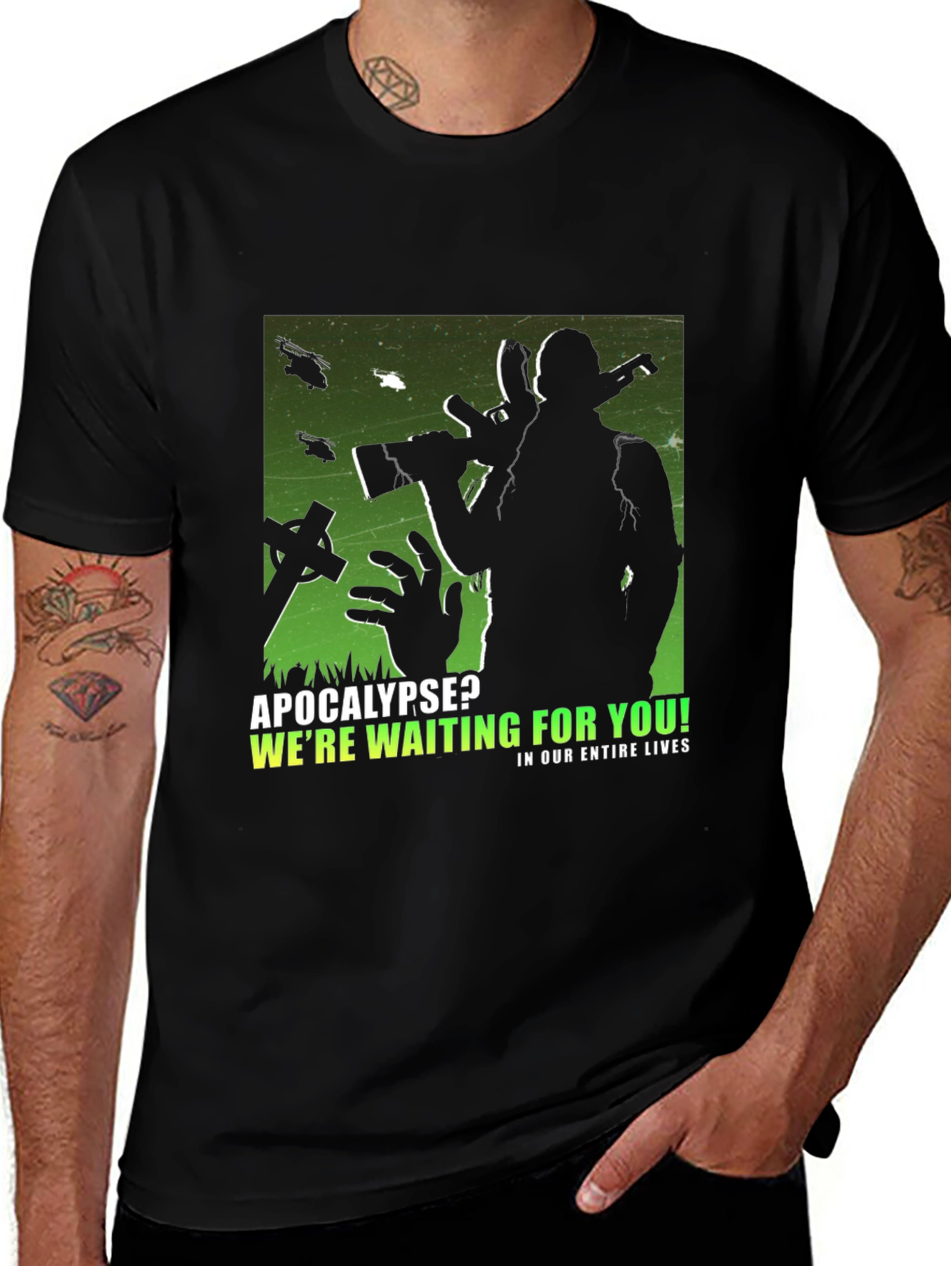 Apocalypse Waiting Black T-Shirt