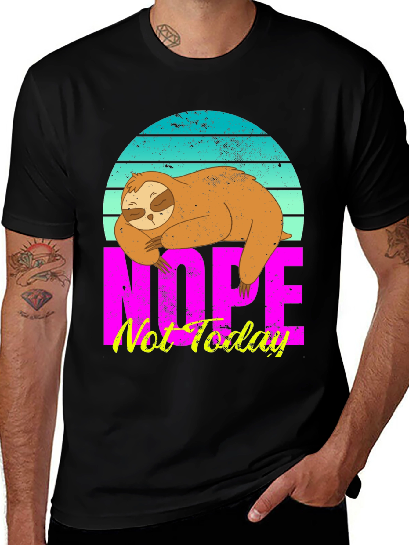 Variant 24 of Sloth 'Nope Not Today' Graphic Tee