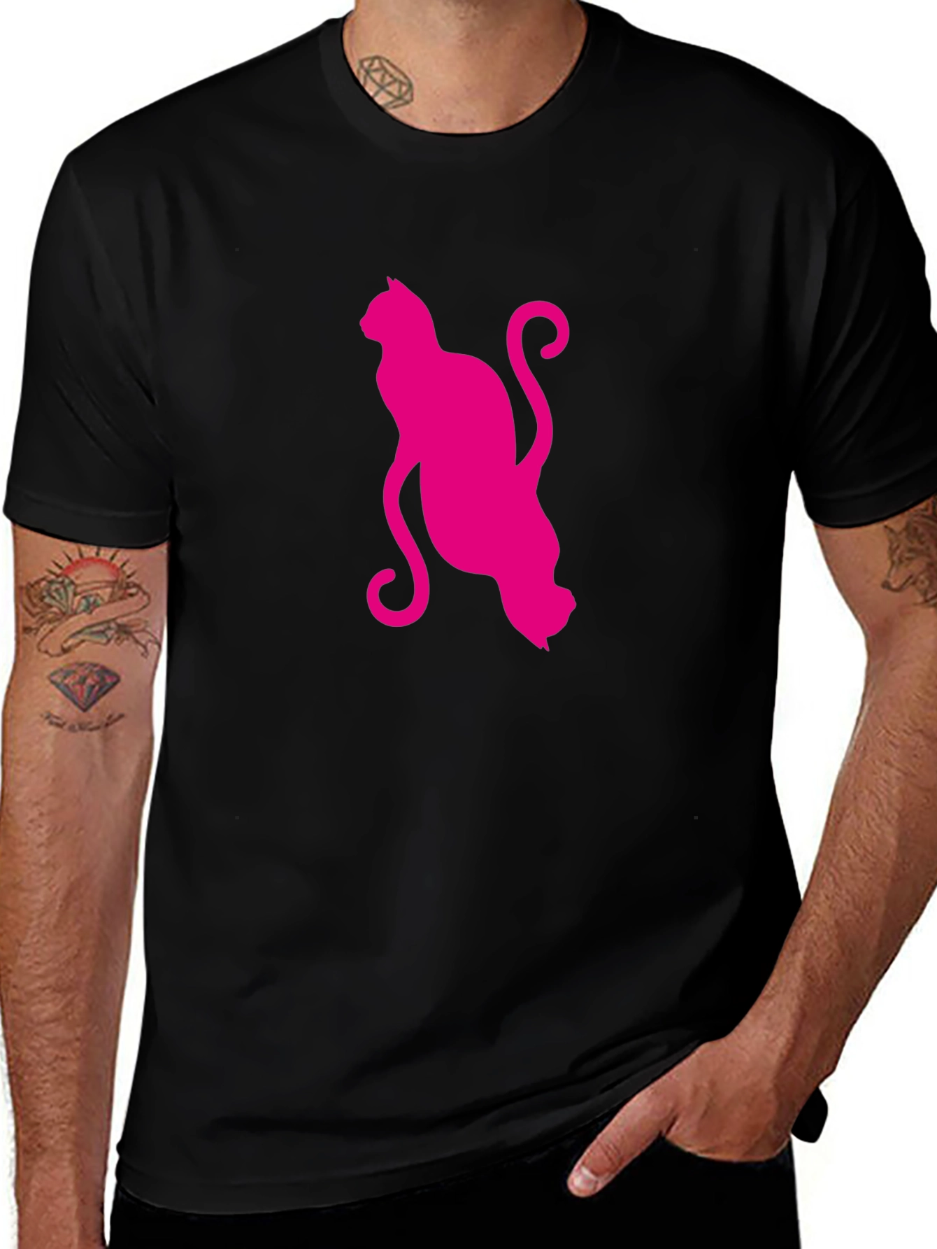 Variant 21 of Stylish Cat Graphic T-Shirt