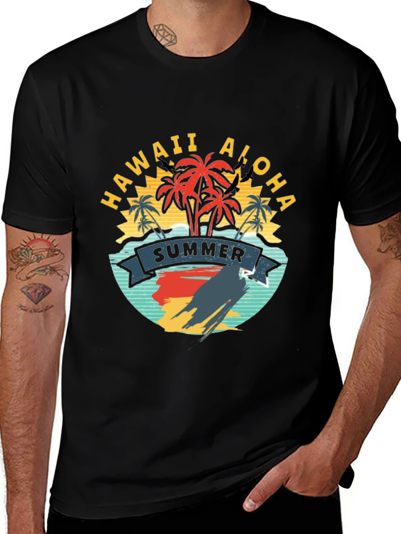 Variant 11 of Hawaii Aloha Summer Graphic Tee