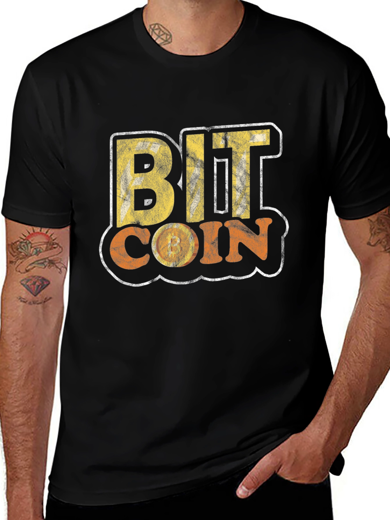 Variant 4 of Bitcoin T-Shirt: Crypto Currency Graphic Tee
