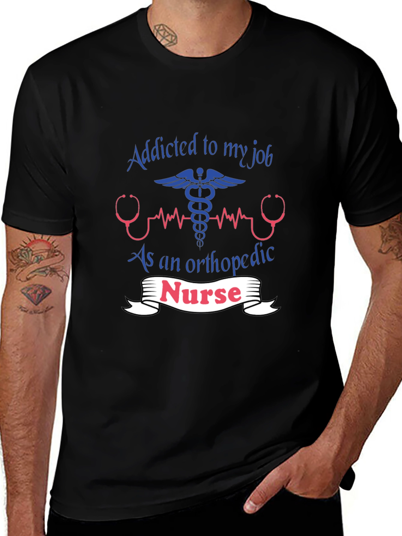 Orthopedic Nurse T-Shirt - Addicted To My Job