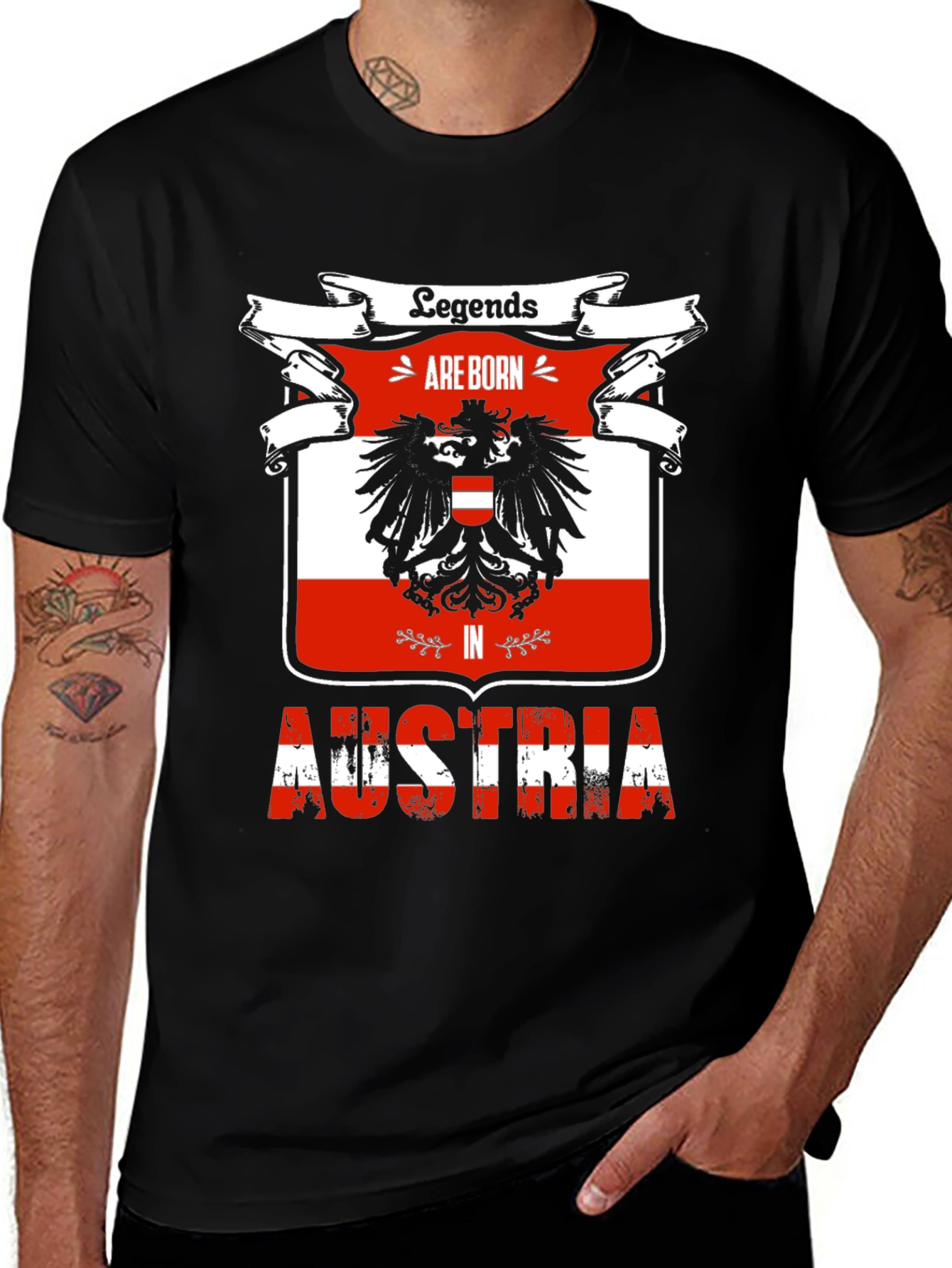 Legends Born in Austria Graphic T-Shirt