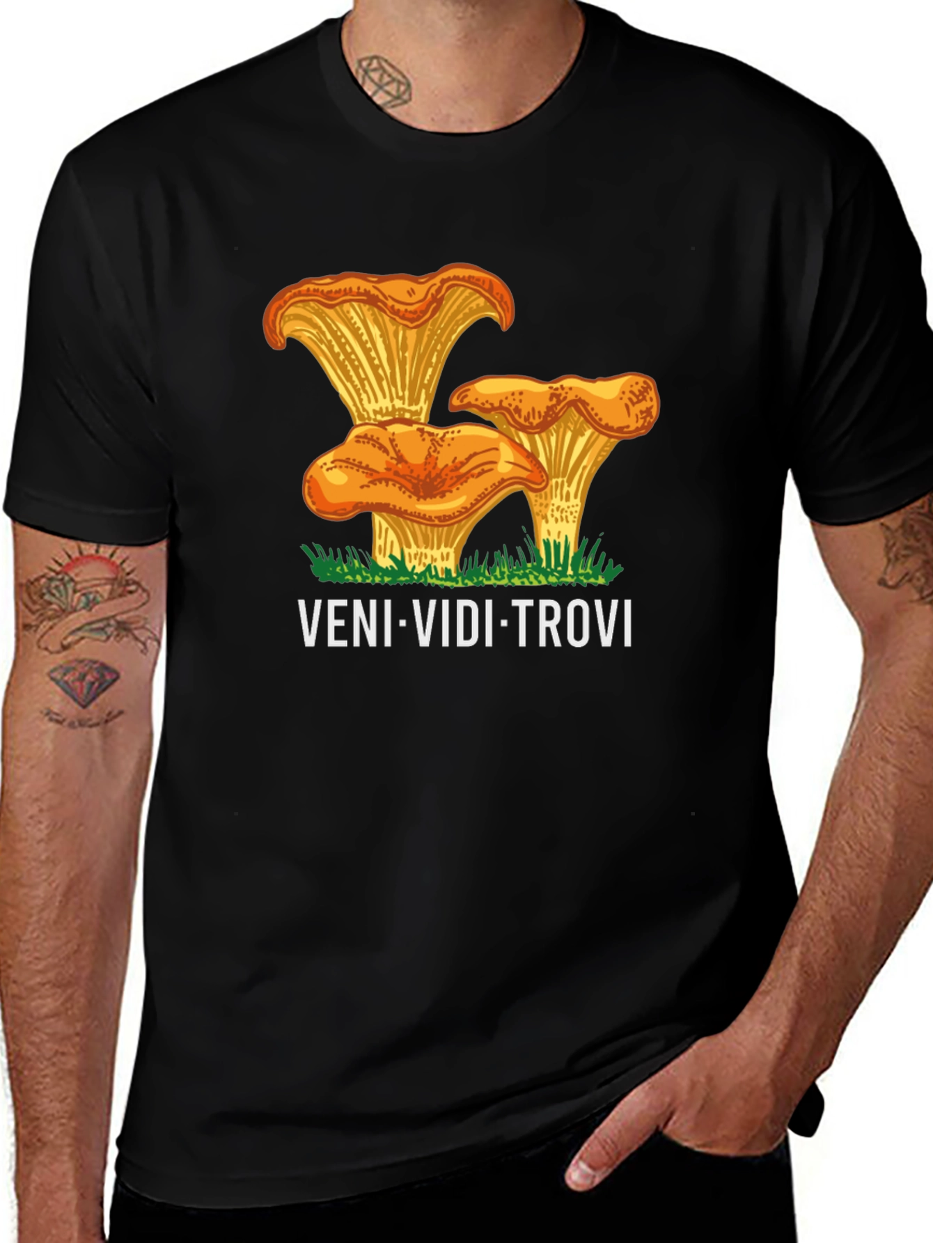 Variant 30 of Mushroom Hunter T-Shirt - Veni Vidi Trovi