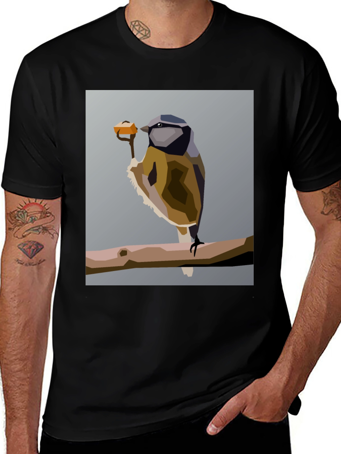 Variant 28 of Bird Art T-Shirt - Unique Graphic Tee for Nature Lovers