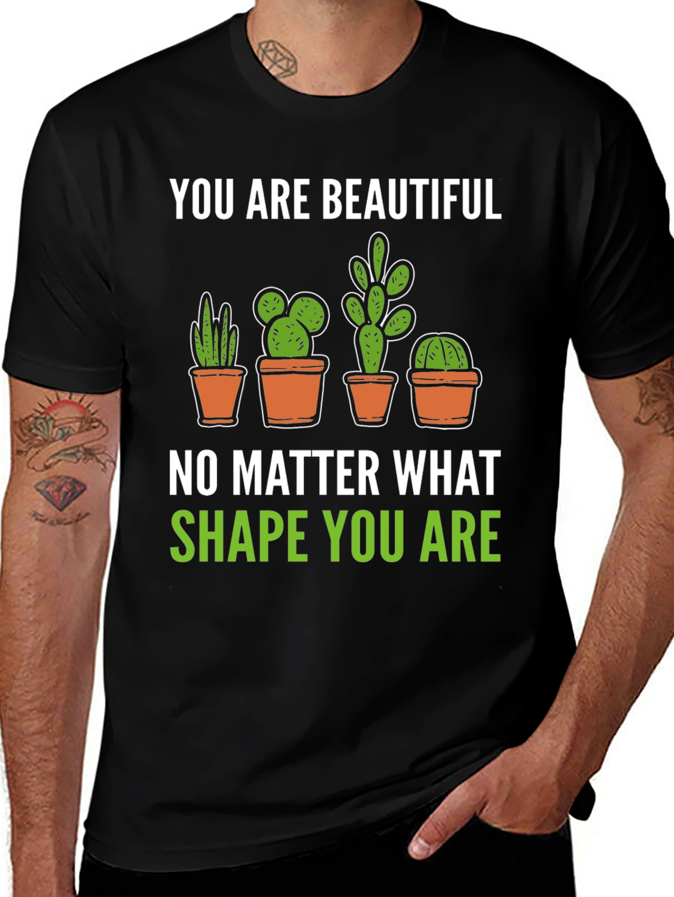 Variant 29 of You are Beautiful Cactus Graphic T-Shirt