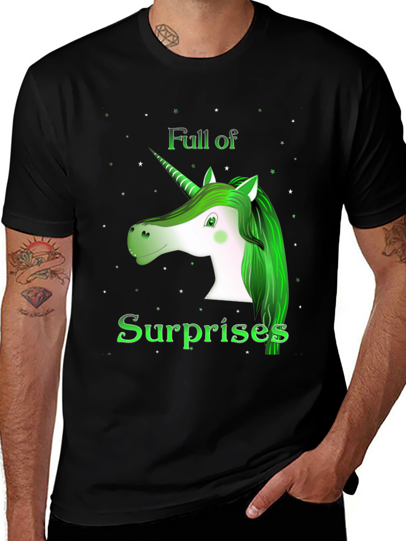 Variant 5 of Unicorn "Full of Surprises" Graphic Tee